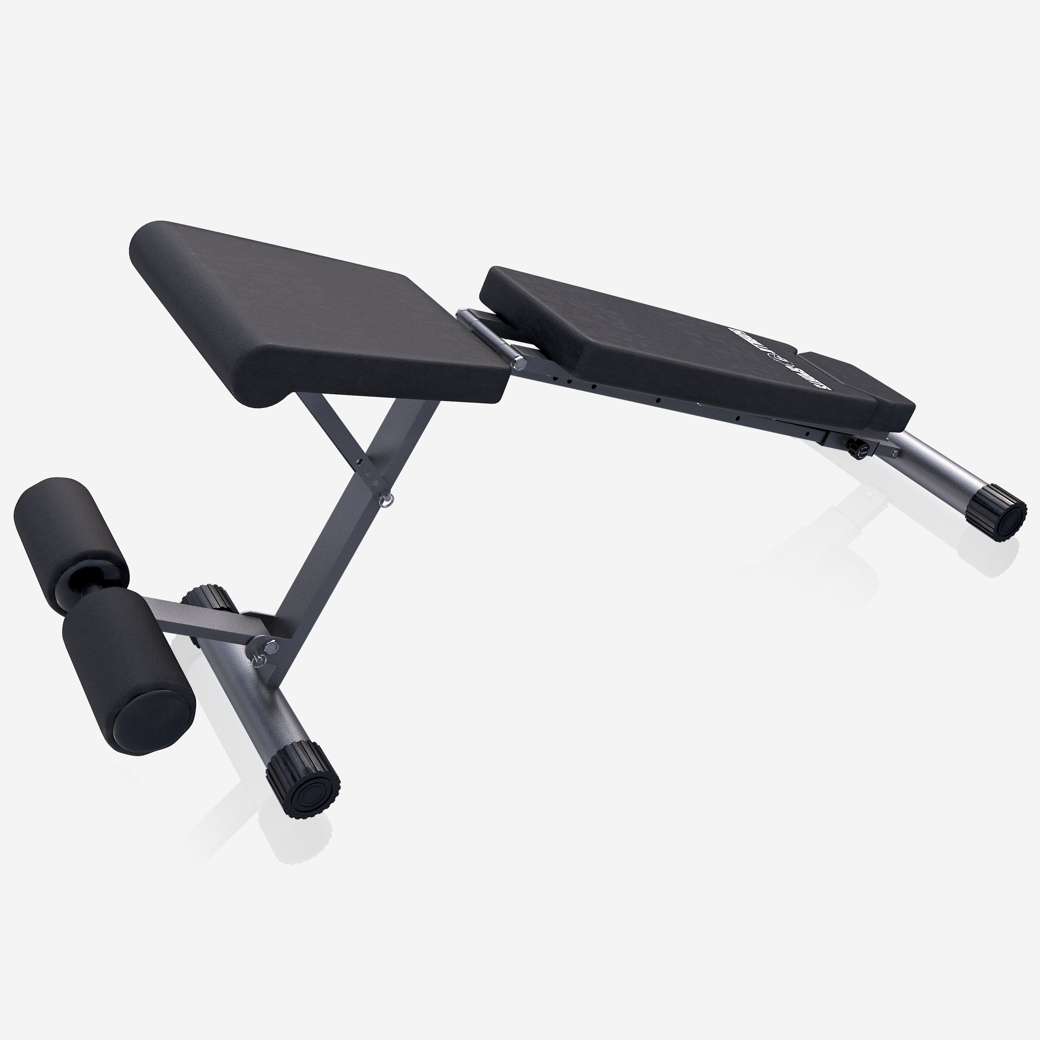 Säädettävä Vinopenkki Jalkatuella 145x46x120cm Max. 200 kg Musta