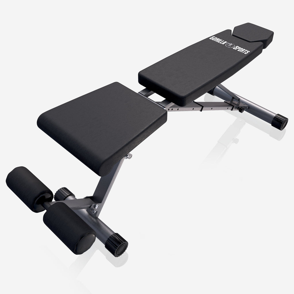 Säädettävä Vinopenkki Jalkatuella 145x46x120cm Max. 200 kg Musta