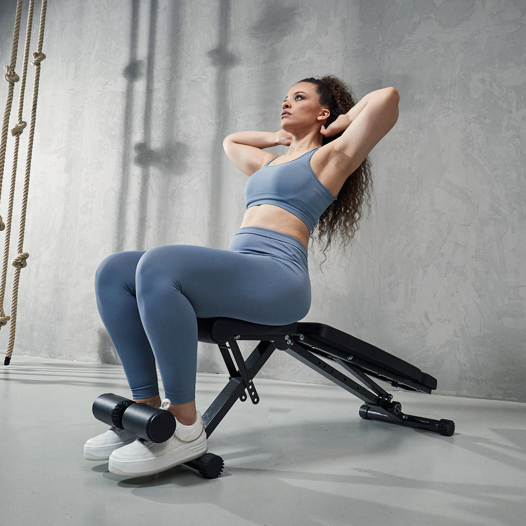 Säädettävä Vinopenkki Jalkatuella 145x46x120cm Max. 200 kg Musta