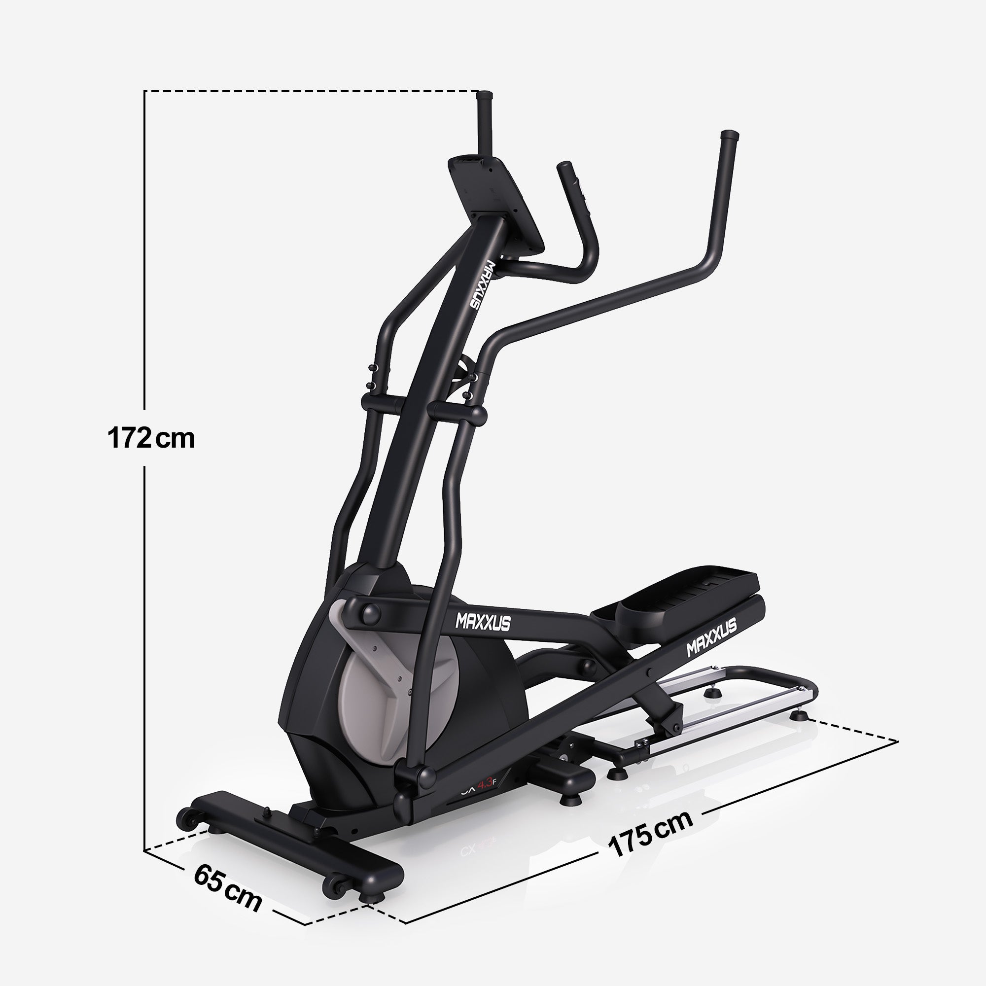 MAXXUS Crosstrainer CX 4.3f Magneettivastuksella 24kg Vauhtipyörällä