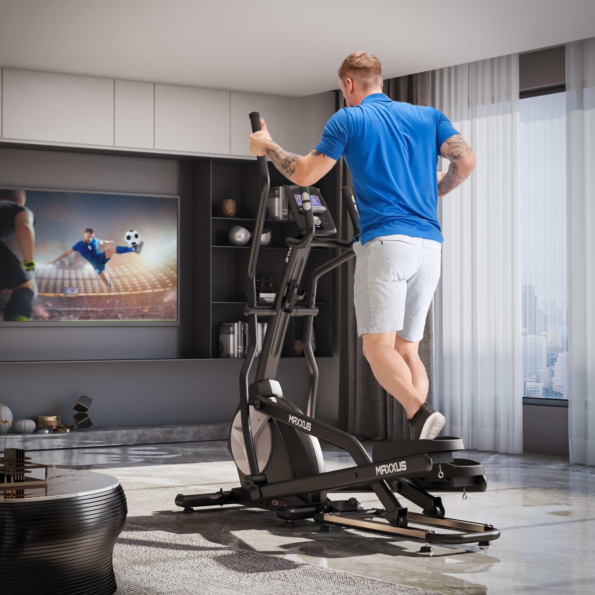 MAXXUS Crosstrainer CX 4.3f Magneettivastuksella 24kg Vauhtipyörällä