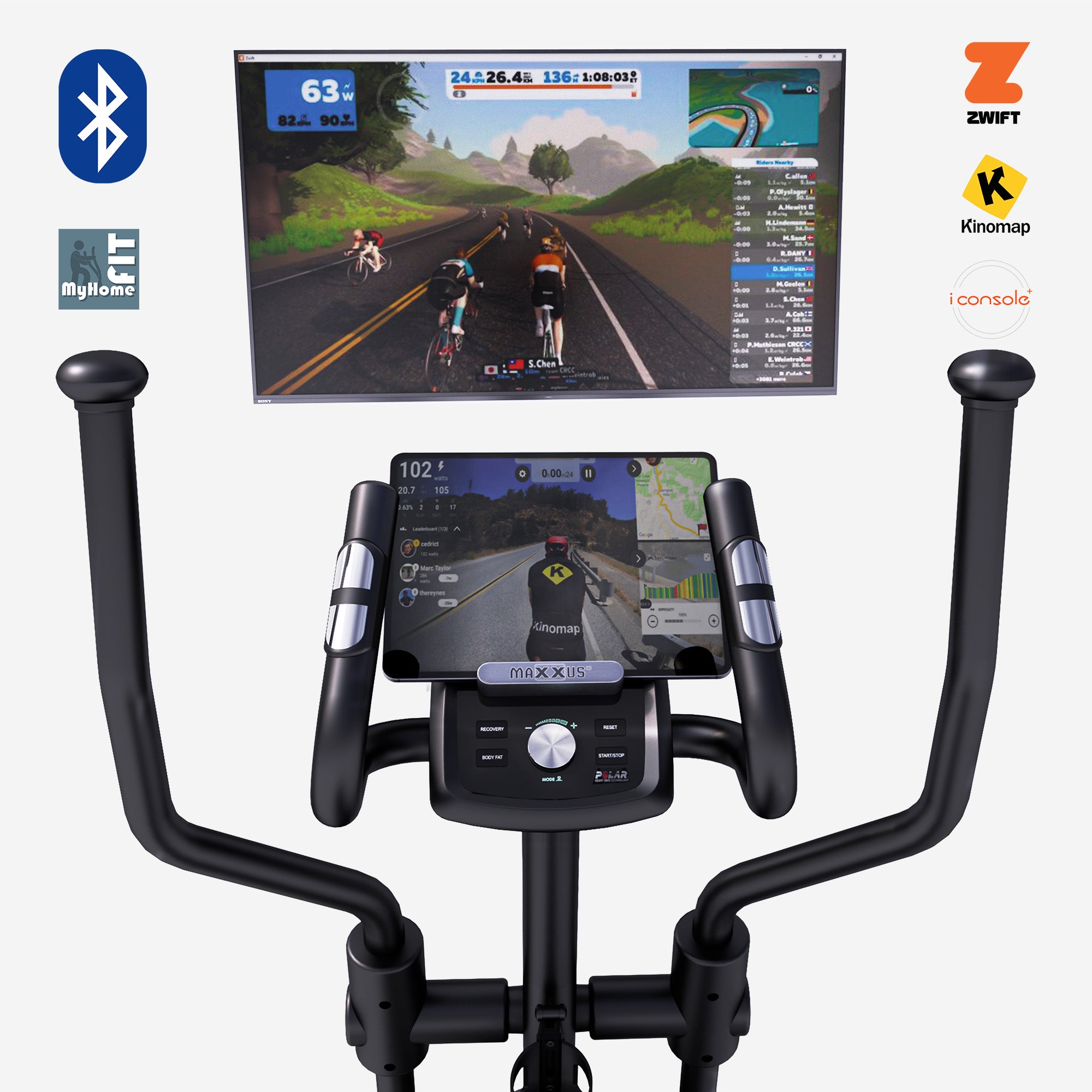 MAXXUS Crosstrainer CX 5.1 Magneettivastuksella 26kg Vauhtipyörällä