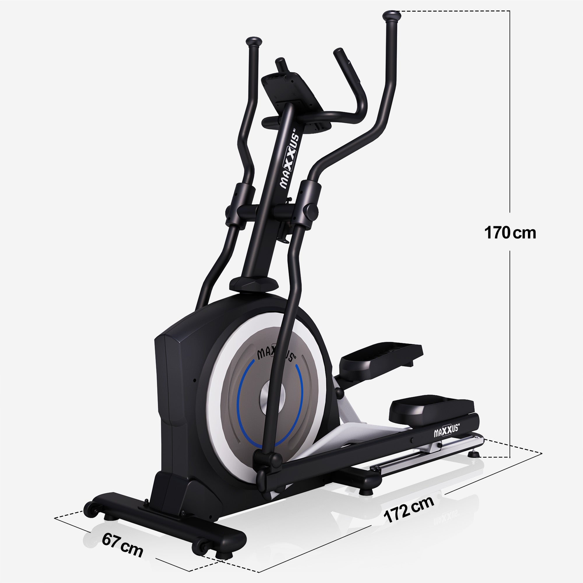 MAXXUS Crosstrainer CX 5.1 Magneettivastuksella 26kg Vauhtipyörällä