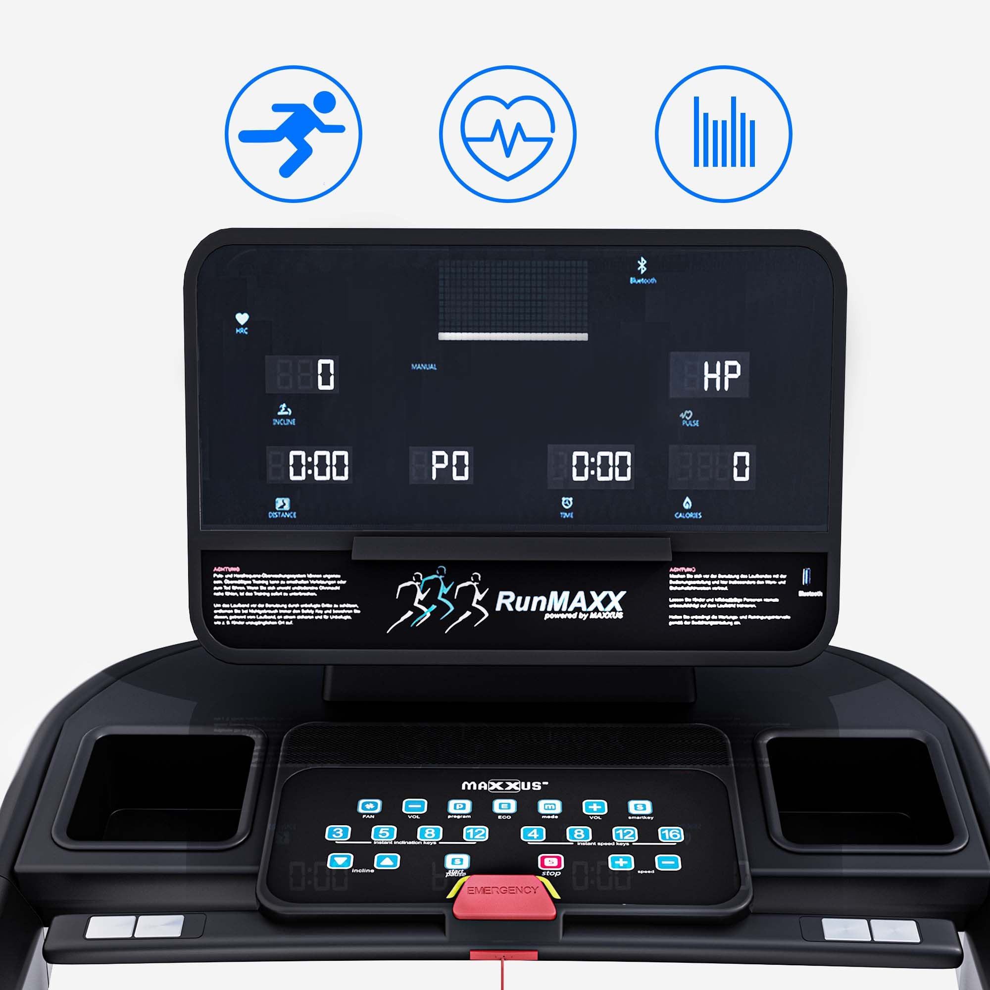 Juoksumatto MAXXUS 9.1 – Kokoontaitettava, XXL Juoksupinta, 20 km/h, Kaltevuudensäätö – max. 140 kg