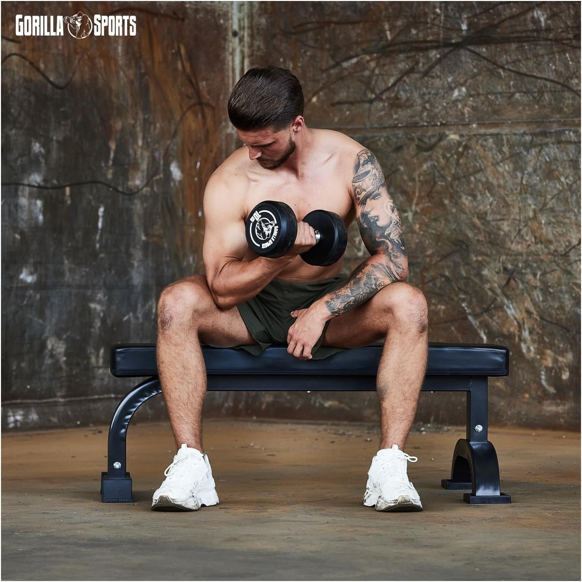 Heavy Duty Harjoituspenkki / Tasapenkki  112x57,5x43cm Max. 400kg Musta