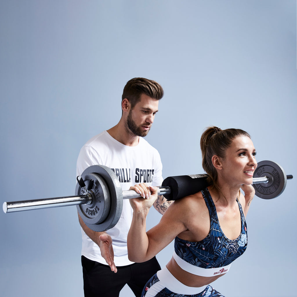 Suora Levytanko / Painonnostotanko Jousilukoilla 150cm, Ø 30mm, 9.5kg Kromi