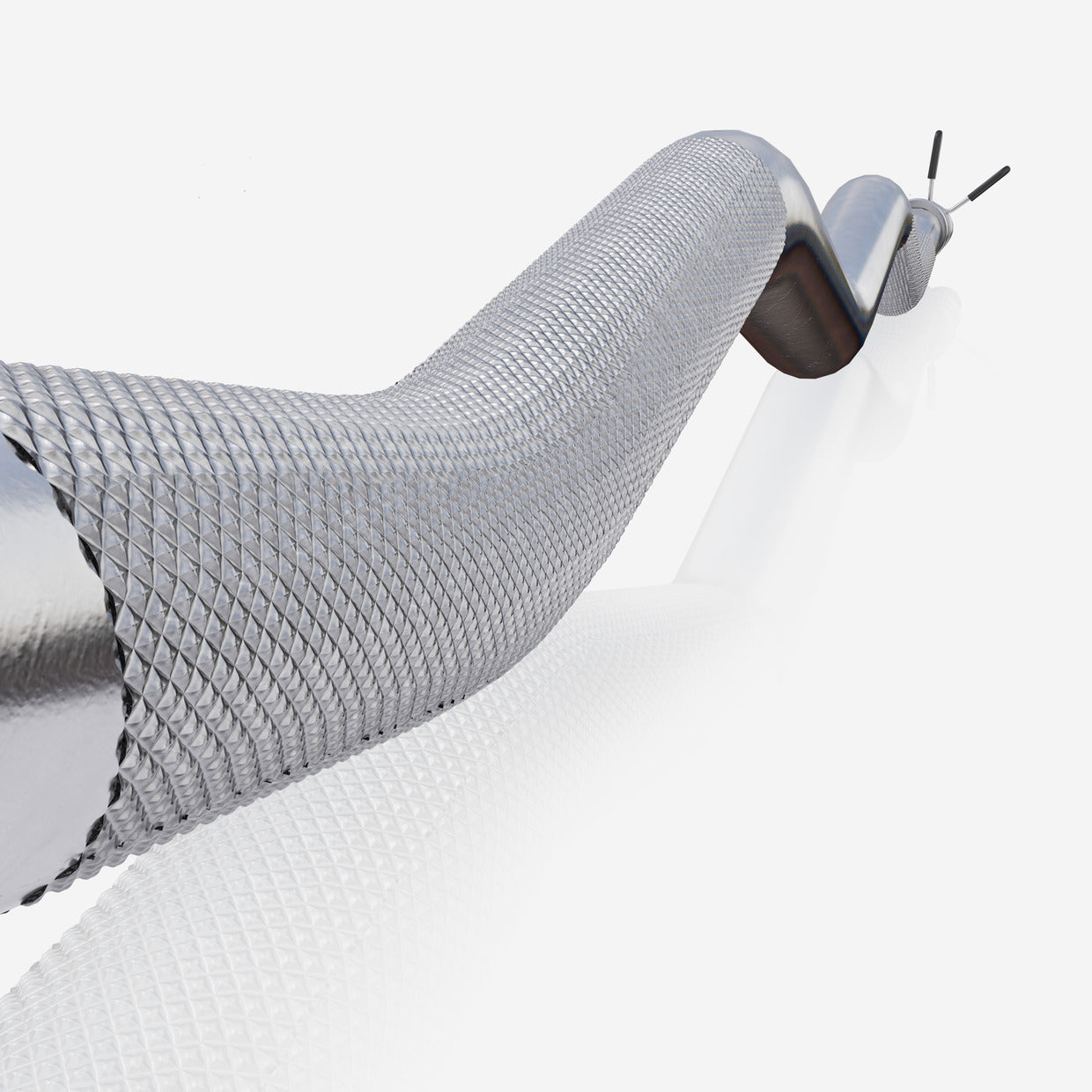 Hauistanko Jousilukoilla EZ Kulmatanko 120cm, Ø 30mm, 8kg Kromi