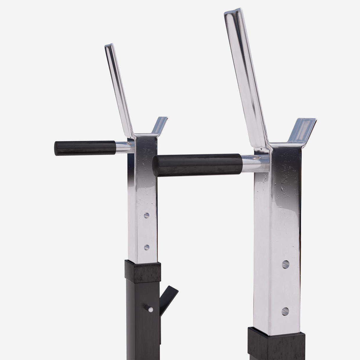 Säädettävä Punnerruspenkki Dippikahvoilla 118x54,5x92-112cm Max. 200kg Musta