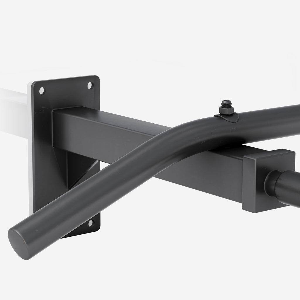 Seinään Kiinnitettävä Leuanvetotanko 101x51x20cm Teräs Musta