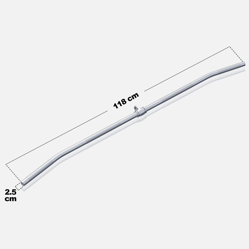 Pyörivä Ylätaljatanko 118cm, 5kg, Max. 200kg Kromi