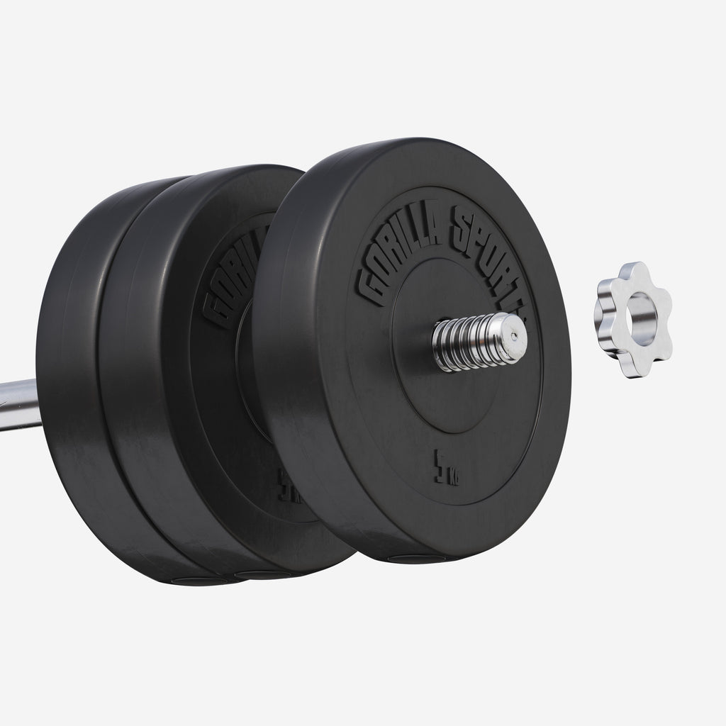 Levypainot 6x5kg, 30mm Vinyylipainot, Musta