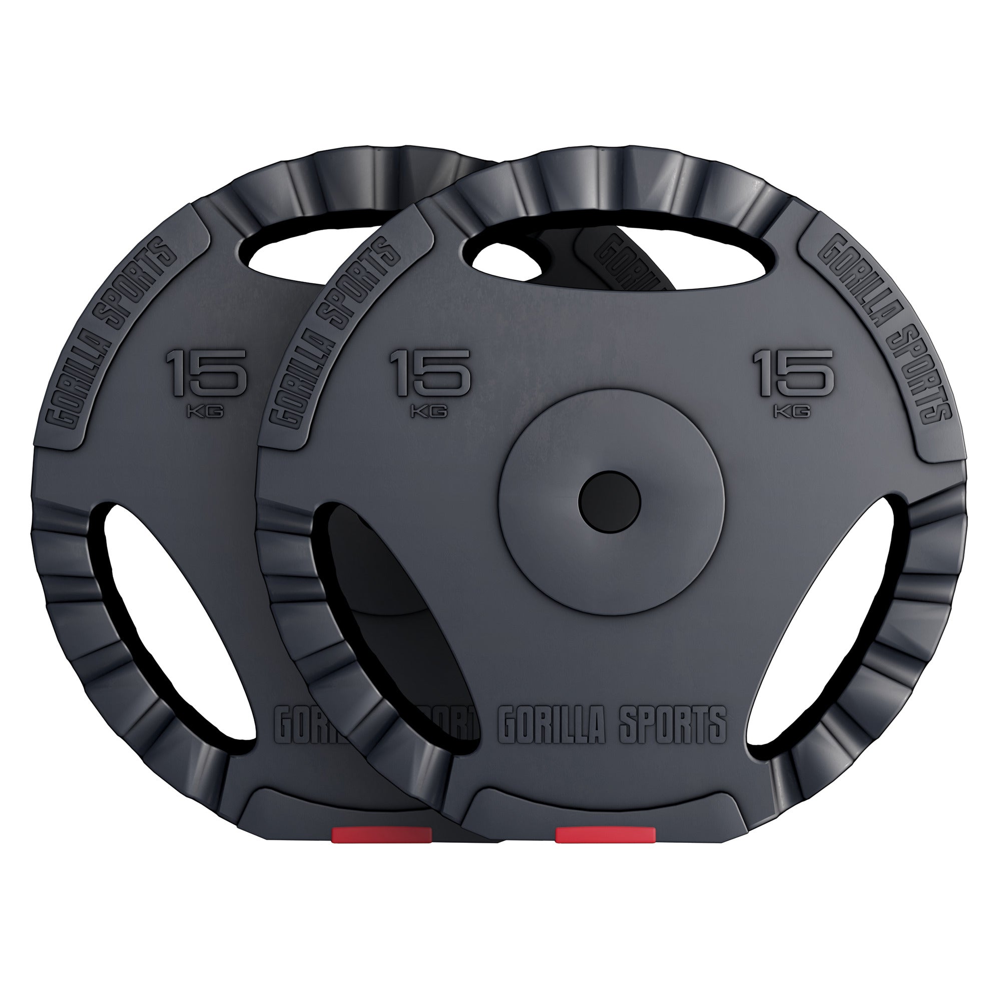 Levypainot 2x15kg, 30mm Vinyylipainot Otekahvoilla, Musta