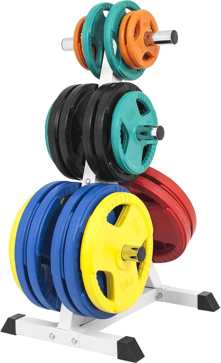 Levypainoteline, Ø 50mm, 350kg, Valkoinen