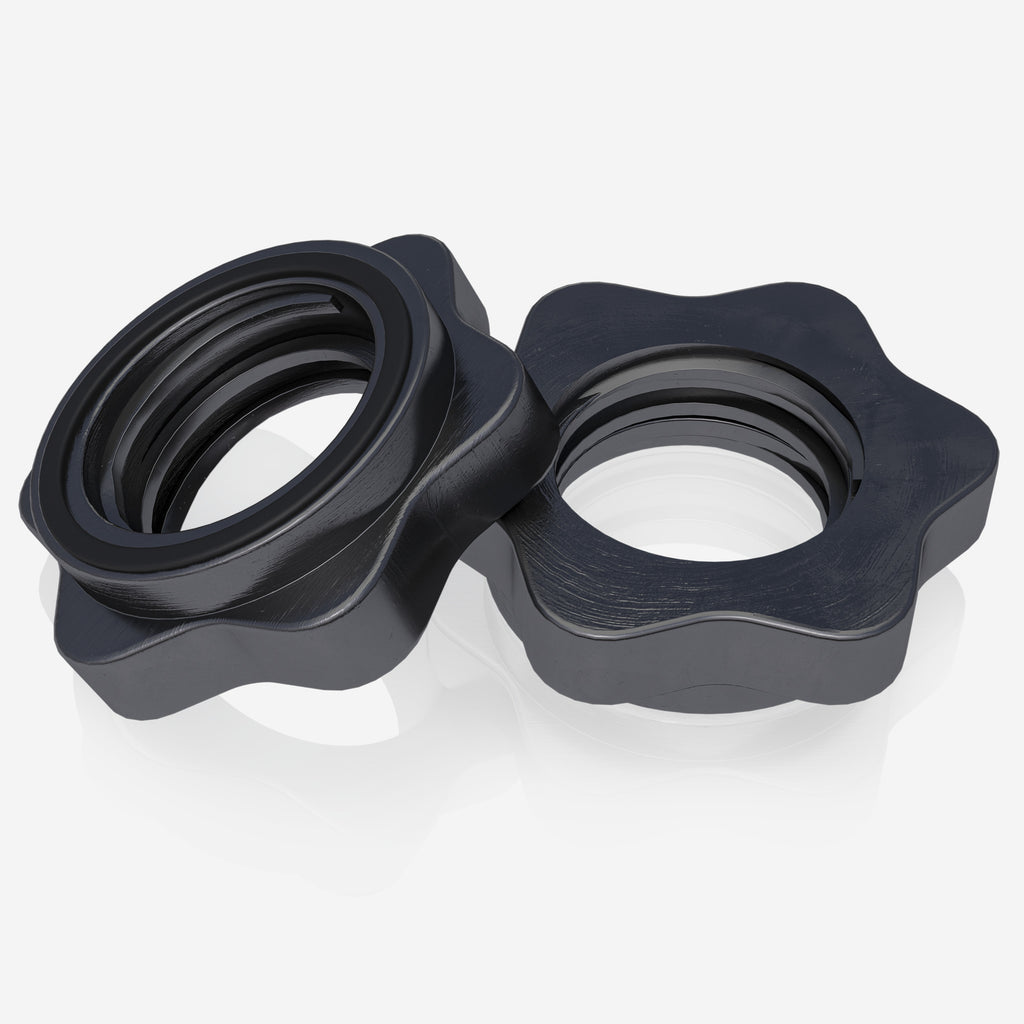 Käsipainotangot Kierrelukoilla Ø 30mm Levypainoille 35cm, 2,5kg, 2kpl Musta