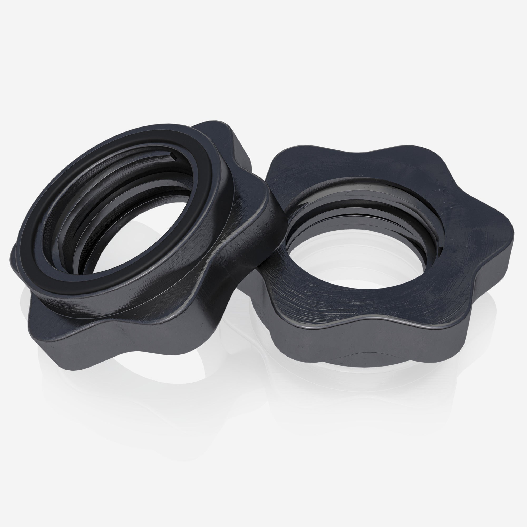 Käsipainotangot Kierrelukoilla Ø 30mm Levypainoille 35cm, 2,5kg, 2kpl Musta