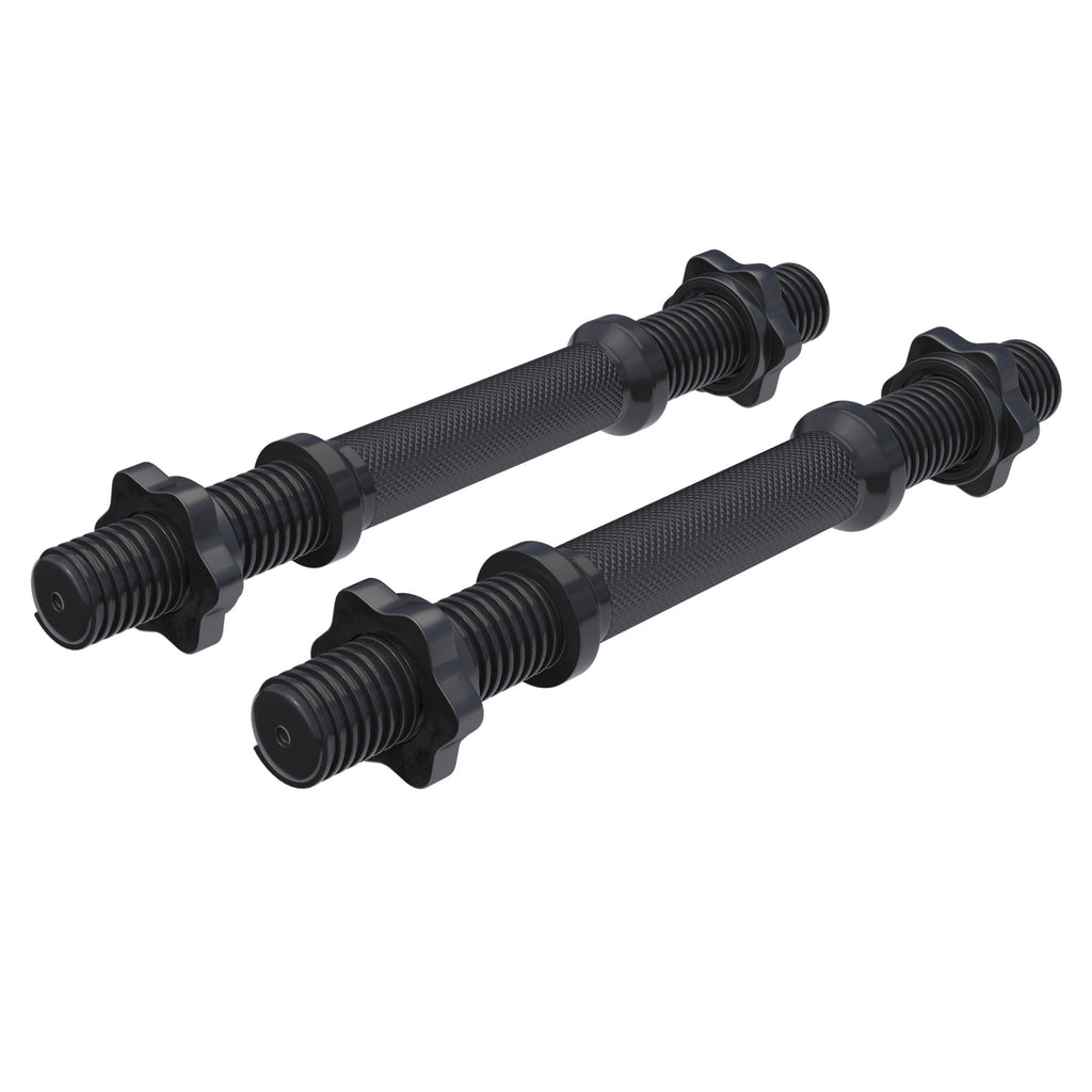 Käsipainotangot Kierrelukoilla Ø 30mm Levypainoille 35cm, 2,5kg, 2kpl Musta