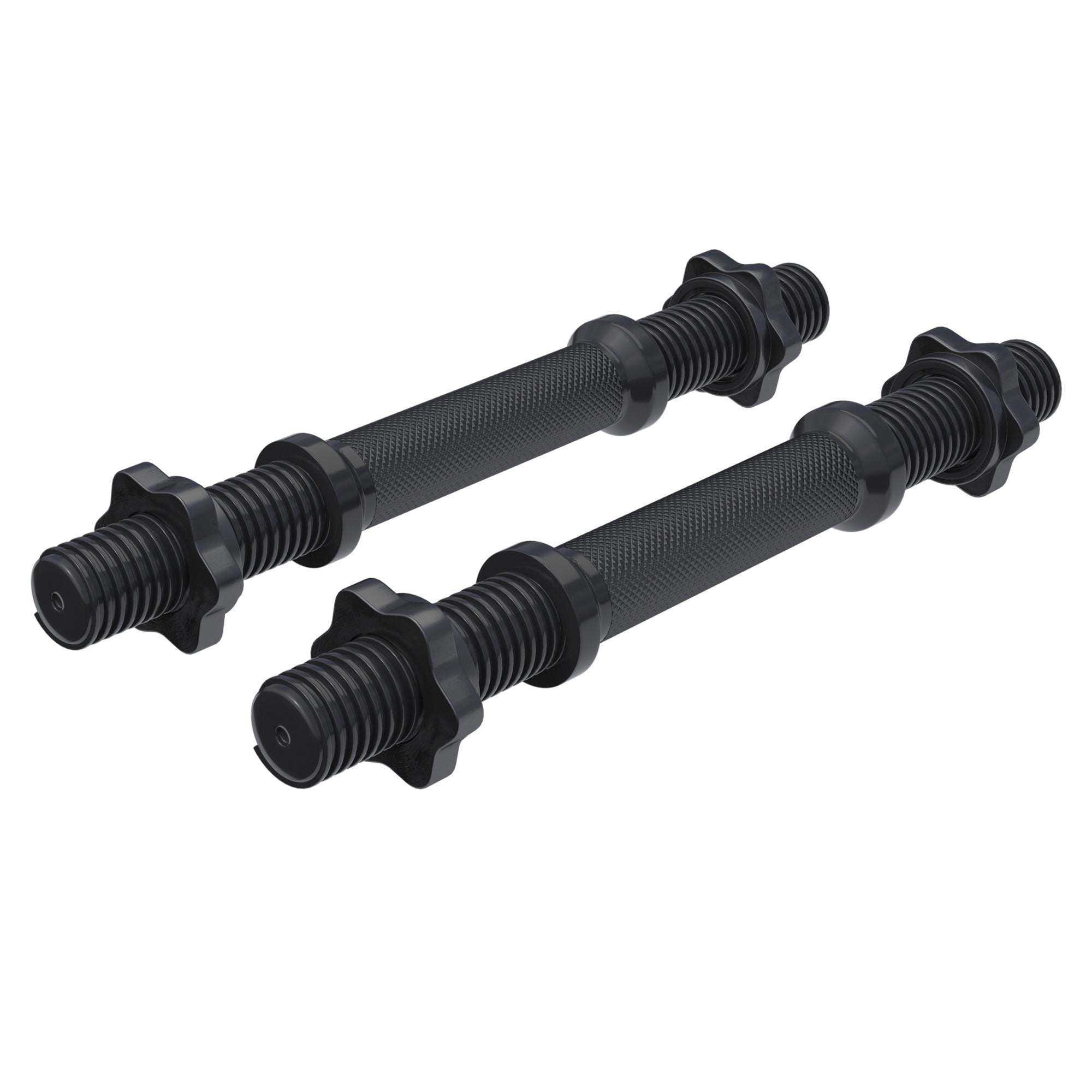 Käsipainotangot Kierrelukoilla Ø 30mm Levypainoille 35cm, 2,5kg, 2kpl Musta