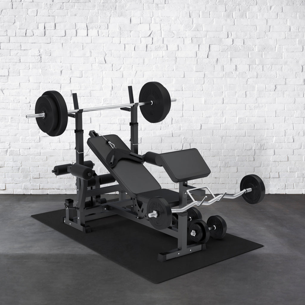 Suojamatto / Palamatto, 6 Palaa + 12 Reunapalaa 60x60x1,2cm EVA-Vaahtomuovi Musta