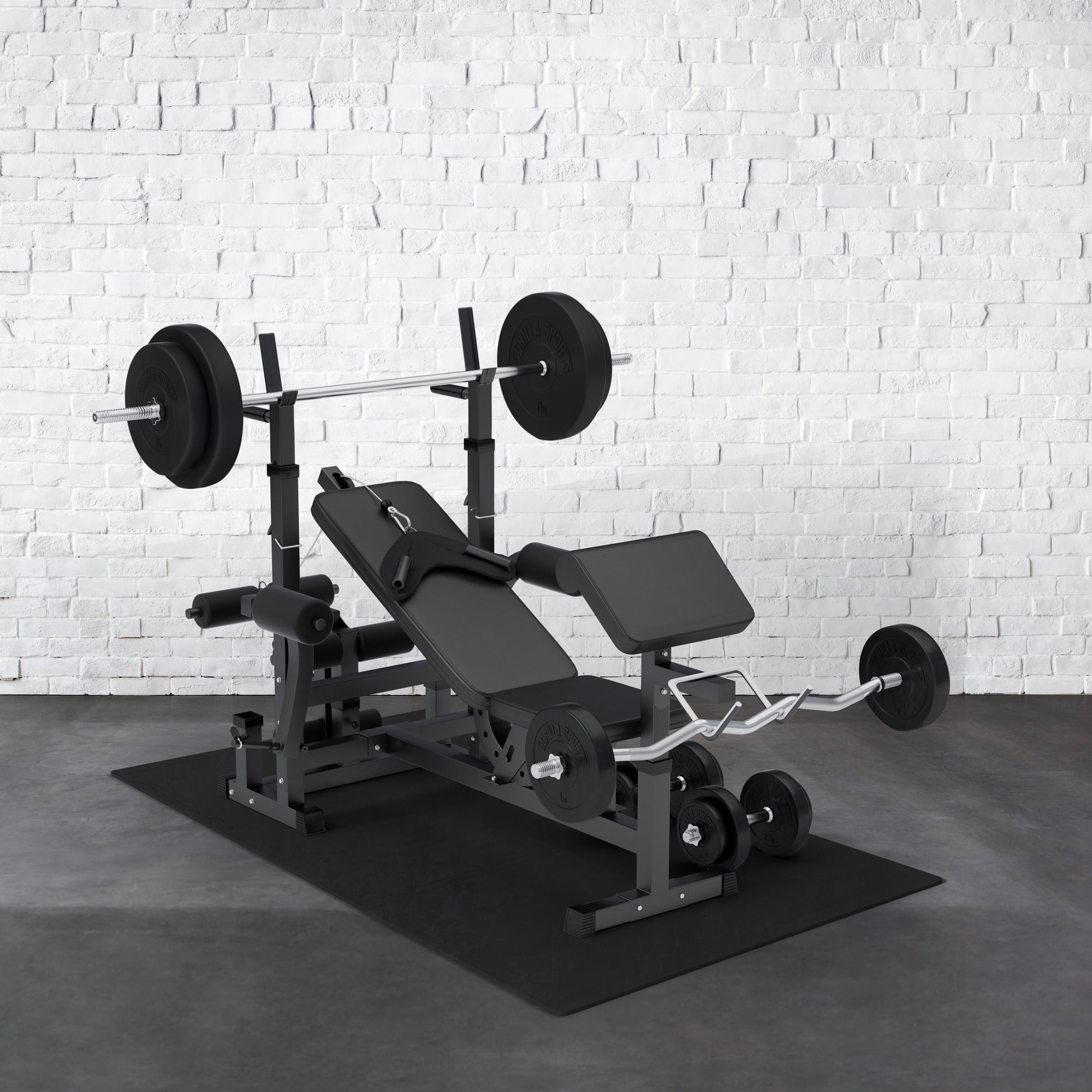 Suojamatto / Palamatto, 6 Palaa + 12 Reunapalaa 60x60x1,2cm EVA-Vaahtomuovi Musta