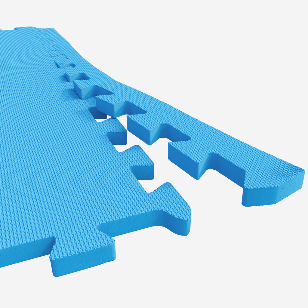 Suojamatto / Palamatto, 6 Palaa + 12 Reunapalaa 60x60x1,2cm EVA-Vaahtomuovi Sininen