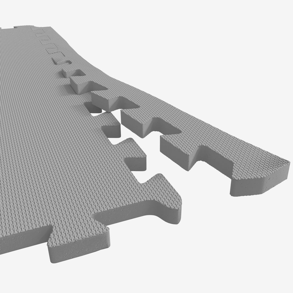 Suojamatto / Palamatto, 6 Palaa + 12 Reunapalaa 60x60x1,2cm EVA-Vaahtomuovi Harmaa