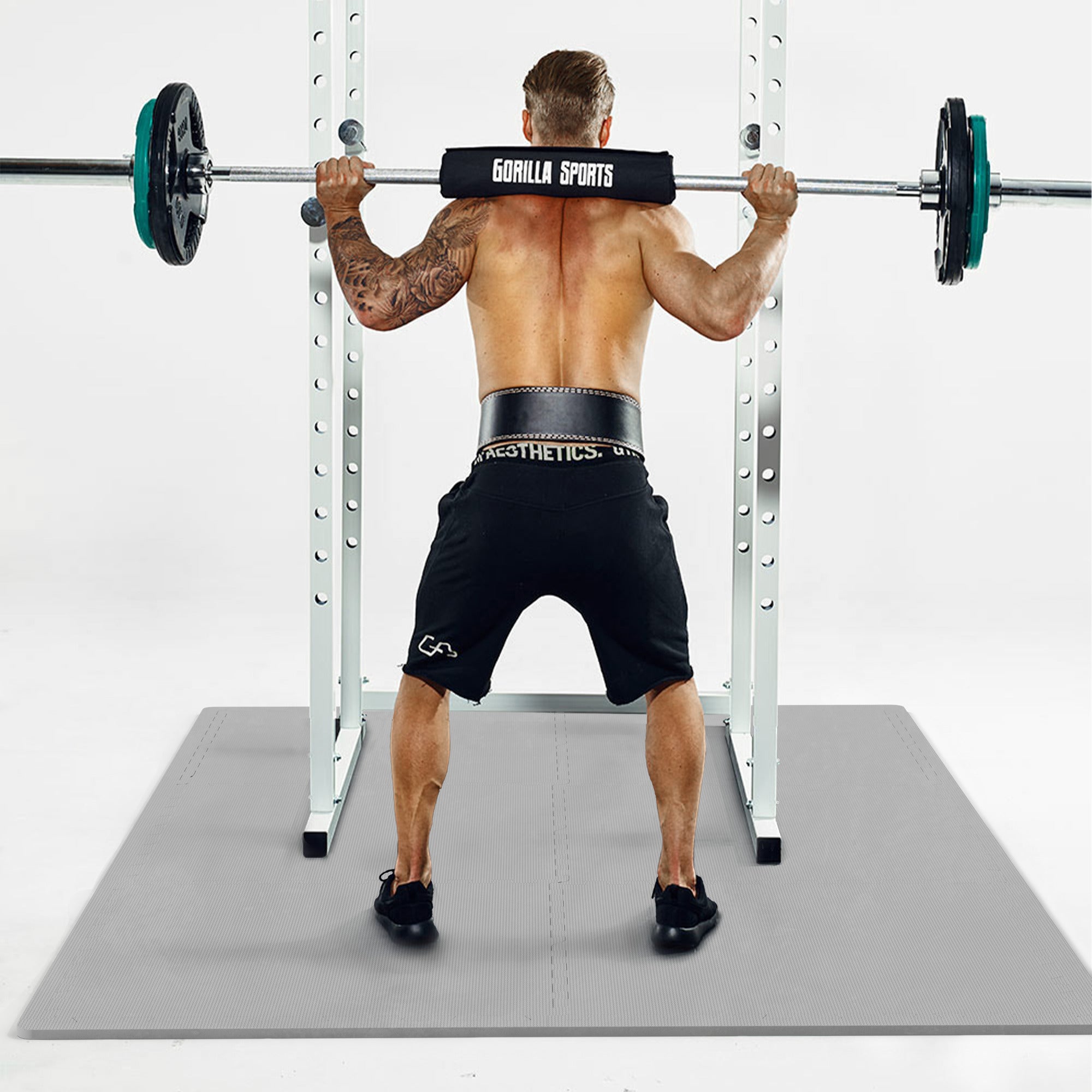 Suojamatto / Palamatto, 6 Palaa + 12 Reunapalaa 60x60x1,2cm EVA-Vaahtomuovi Harmaa