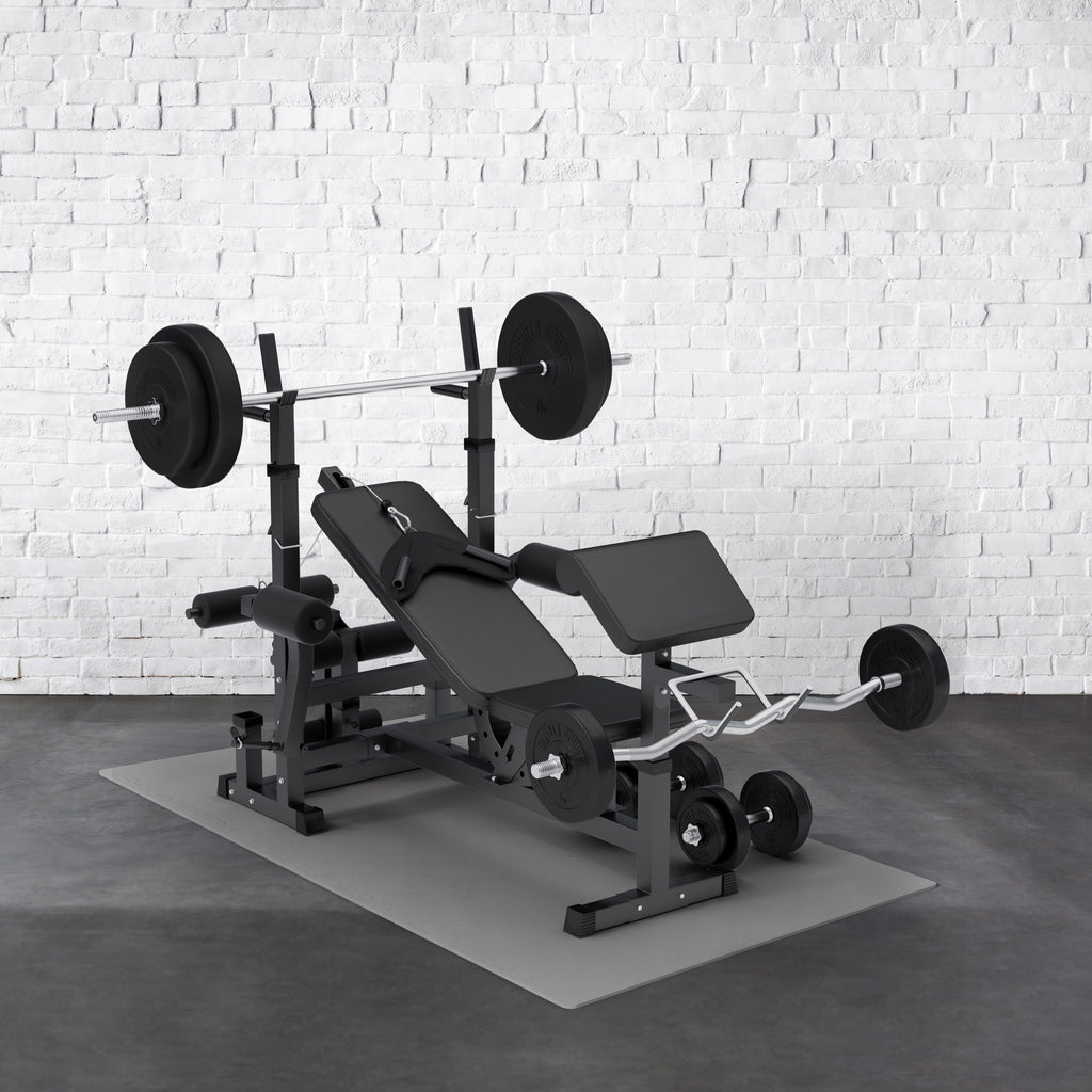 Suojamatto / Palamatto, 6 Palaa + 12 Reunapalaa 60x60x1,2cm EVA-Vaahtomuovi Harmaa