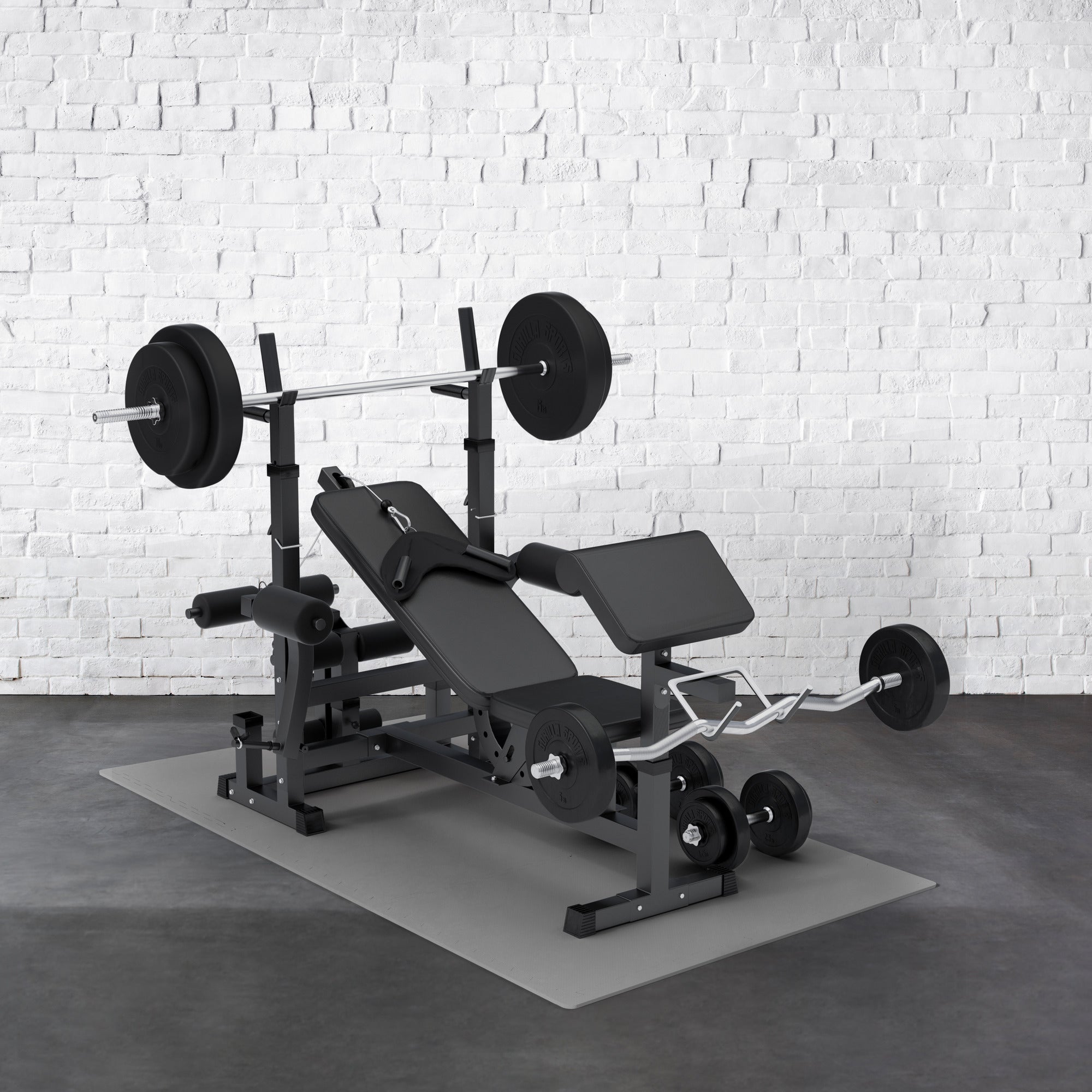 Suojamatto / Palamatto, 6 Palaa + 12 Reunapalaa 60x60x1,2cm EVA-Vaahtomuovi Harmaa