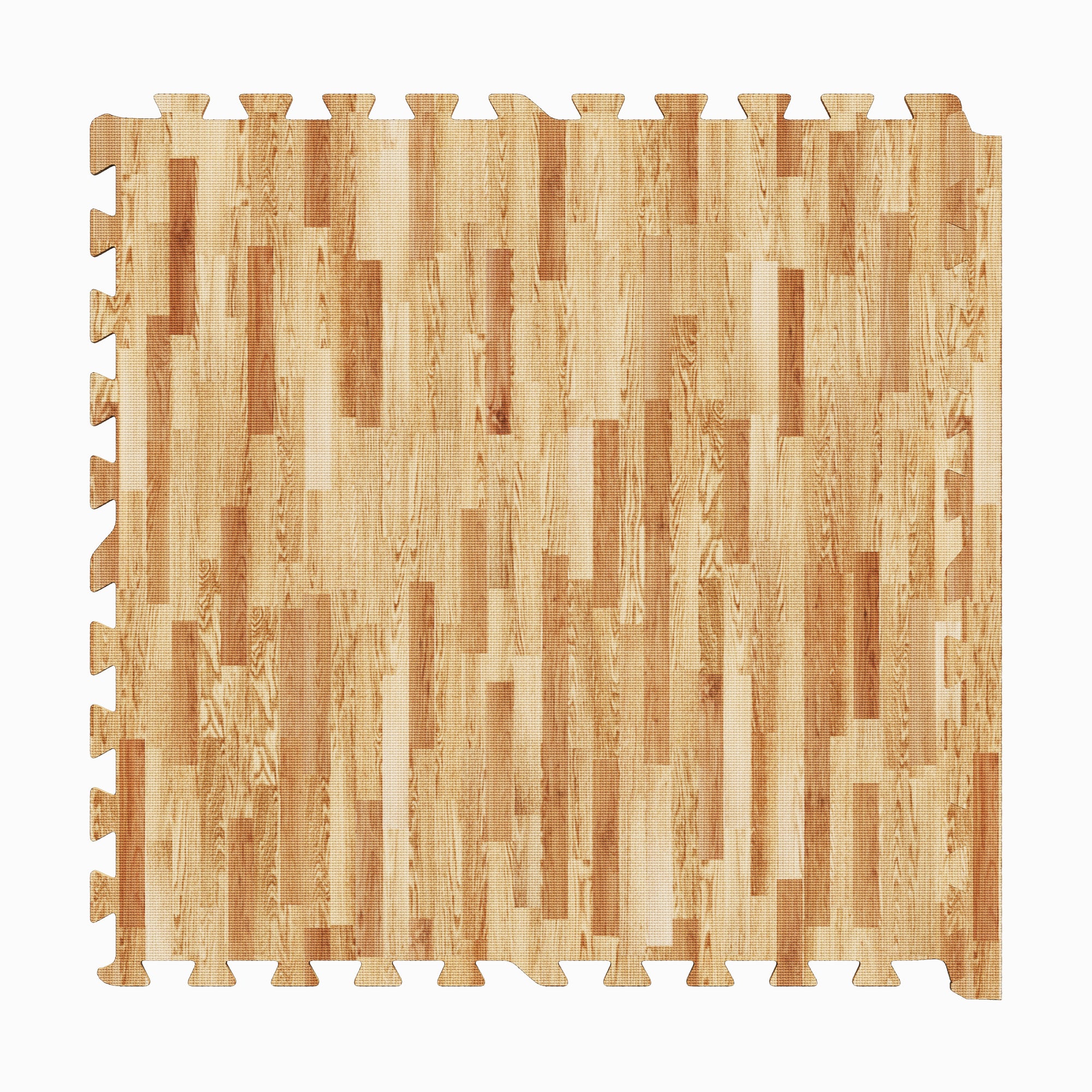 Suojamatto / Palamatto, 6 Palaa + 12 Reunapalaa 60x60x1,2cm EVA-Vaahtomuovi Puukuosi