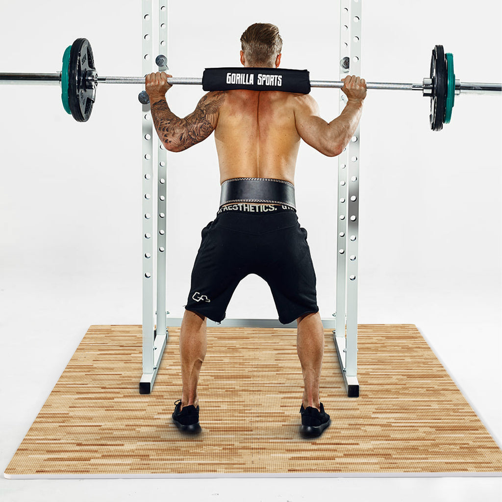 Suojamatto / Palamatto, 6 Palaa + 12 Reunapalaa 60x60x1,2cm EVA-Vaahtomuovi Puukuosi