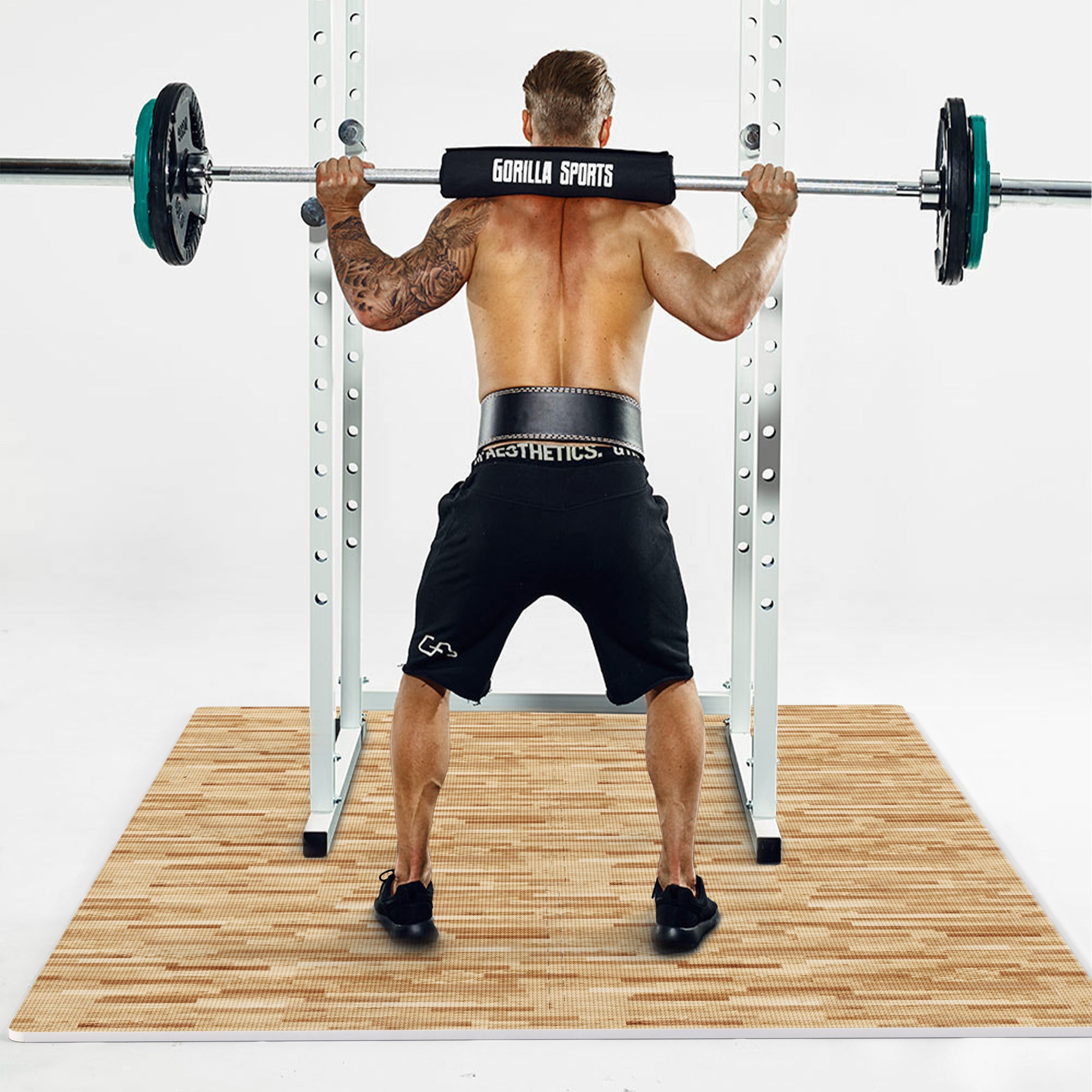 Suojamatto / Palamatto, 6 Palaa + 12 Reunapalaa 60x60x1,2cm EVA-Vaahtomuovi Puukuosi