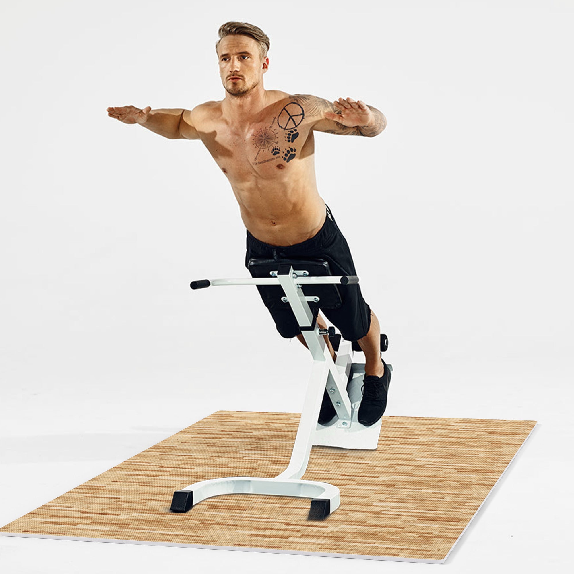 Suojamatto / Palamatto, 6 Palaa + 12 Reunapalaa 60x60x1,2cm EVA-Vaahtomuovi Puukuosi