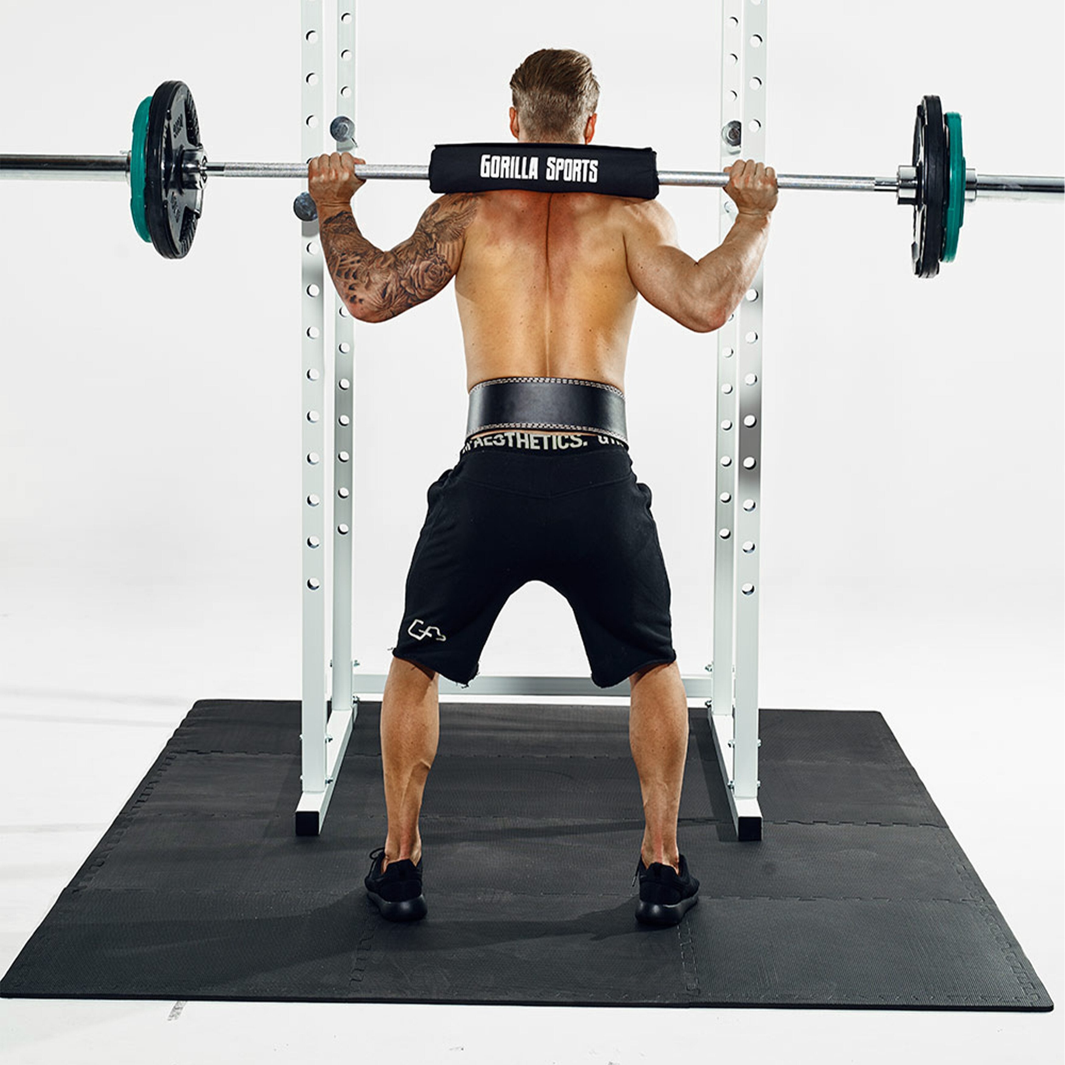 Treenimatto / Palamatto, 8 Palaa 60x60x1,2cm EVA-Vaahtomuovi Musta