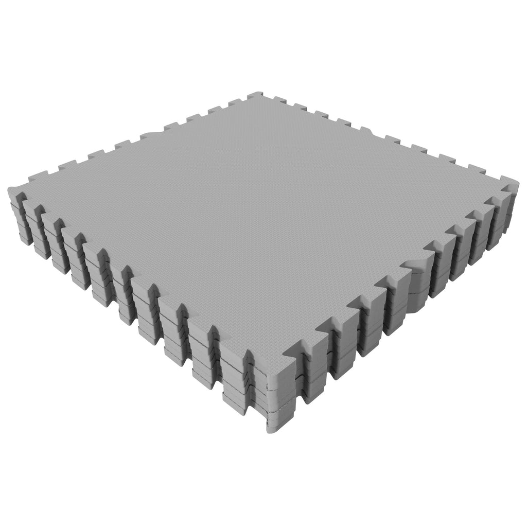 Treenimatto / Palamatto, 8 Palaa 60x60x1,2cm EVA-Vaahtomuovi Harmaa