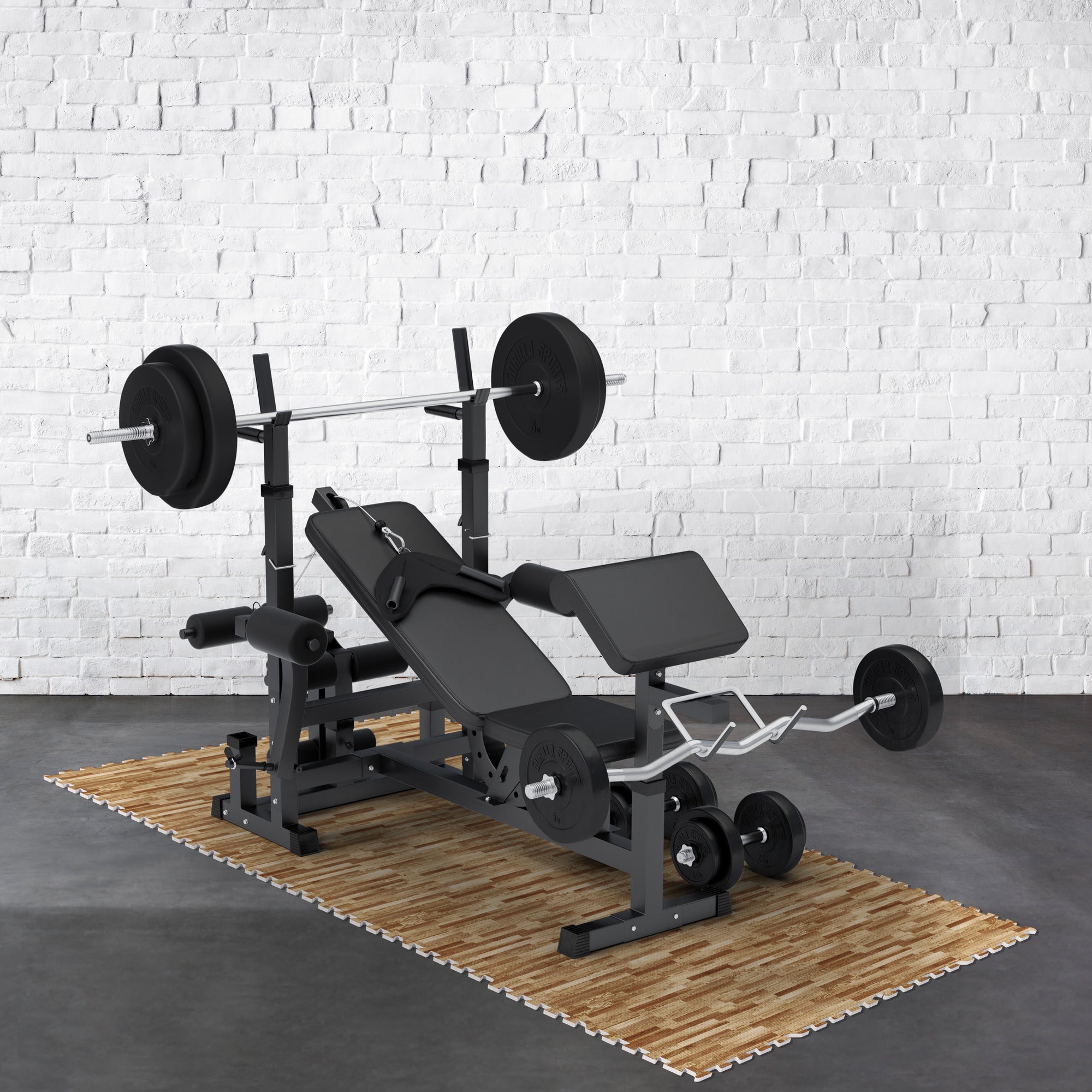 Treenimatto / Palamatto, 8 Palaa 60x60x1,2cm EVA-Vaahtomuovi Puukuosi