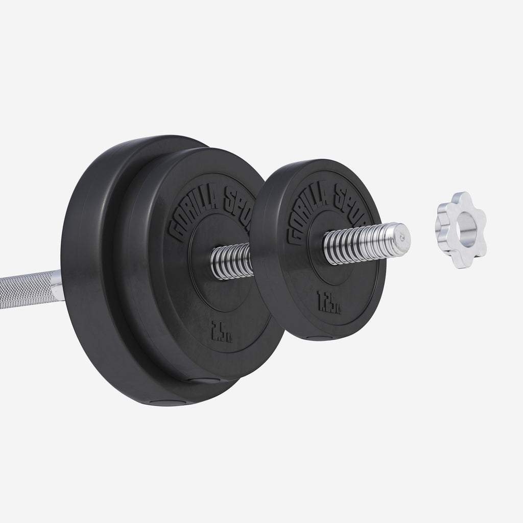 Levypainot 4x5kg 2x2,5kg 2x1,25kg, 30mm Vinyylipainot, Musta