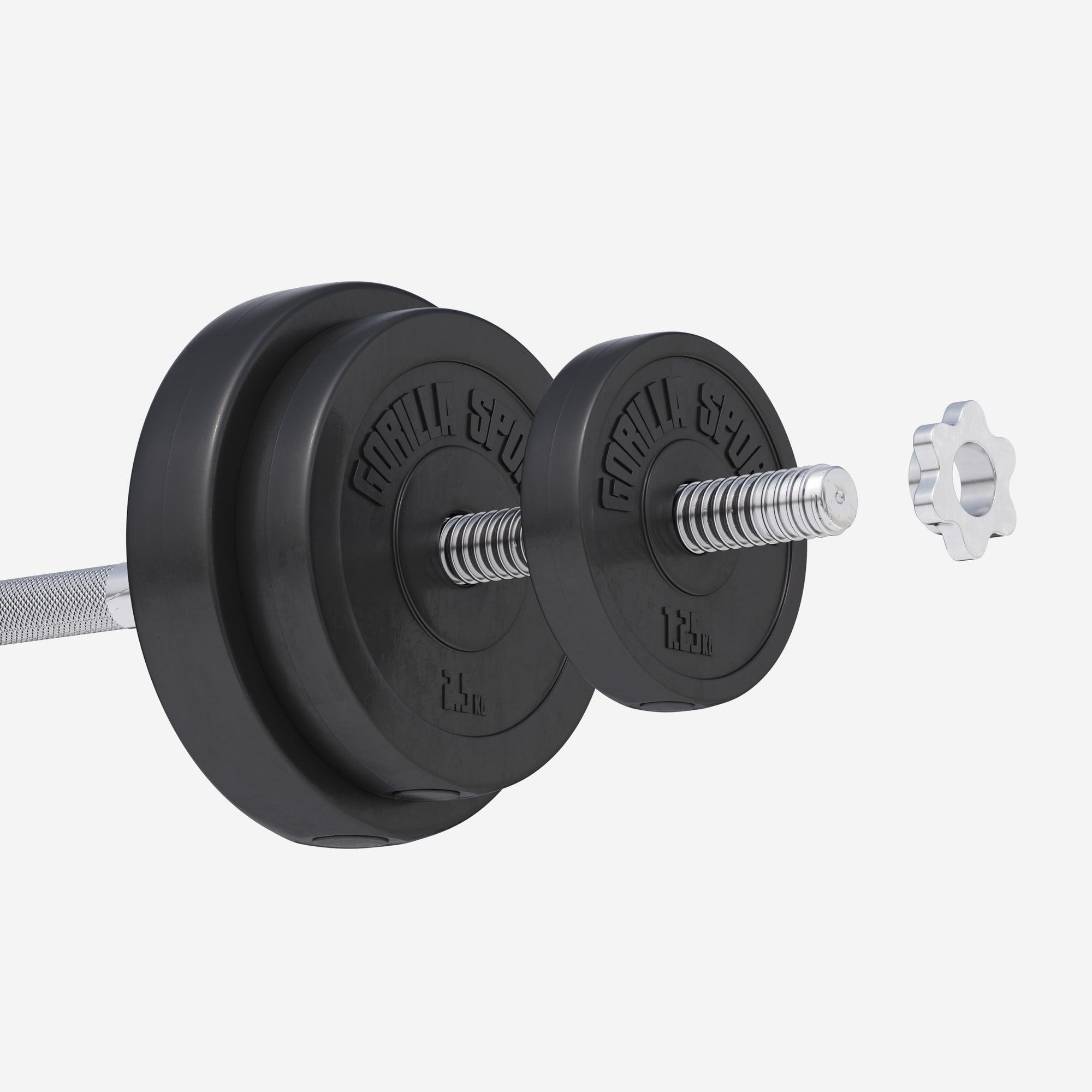 Levypainot 4x5kg 2x2,5kg 2x1,25kg, 30mm Vinyylipainot, Musta