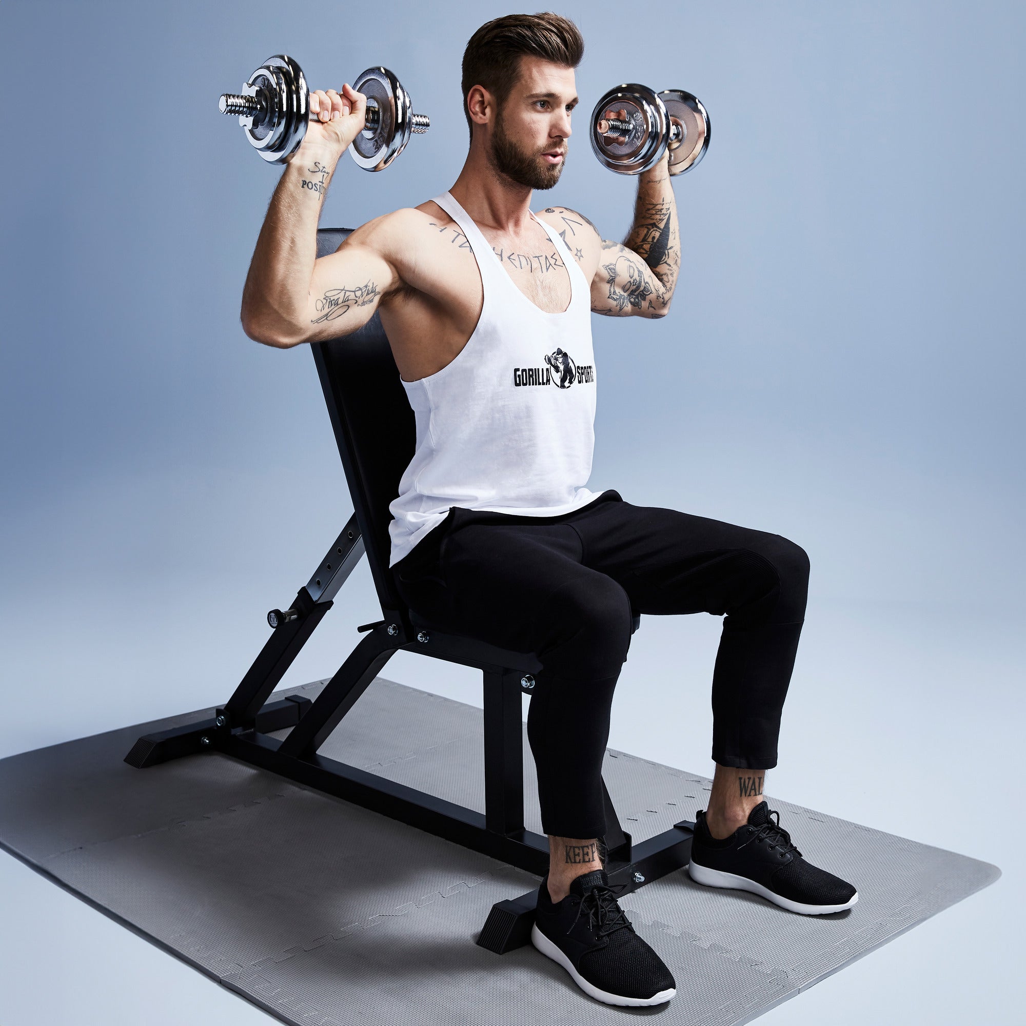 Krominen käsipainosetti kierrelukoilla 30kg, Ø 30mm