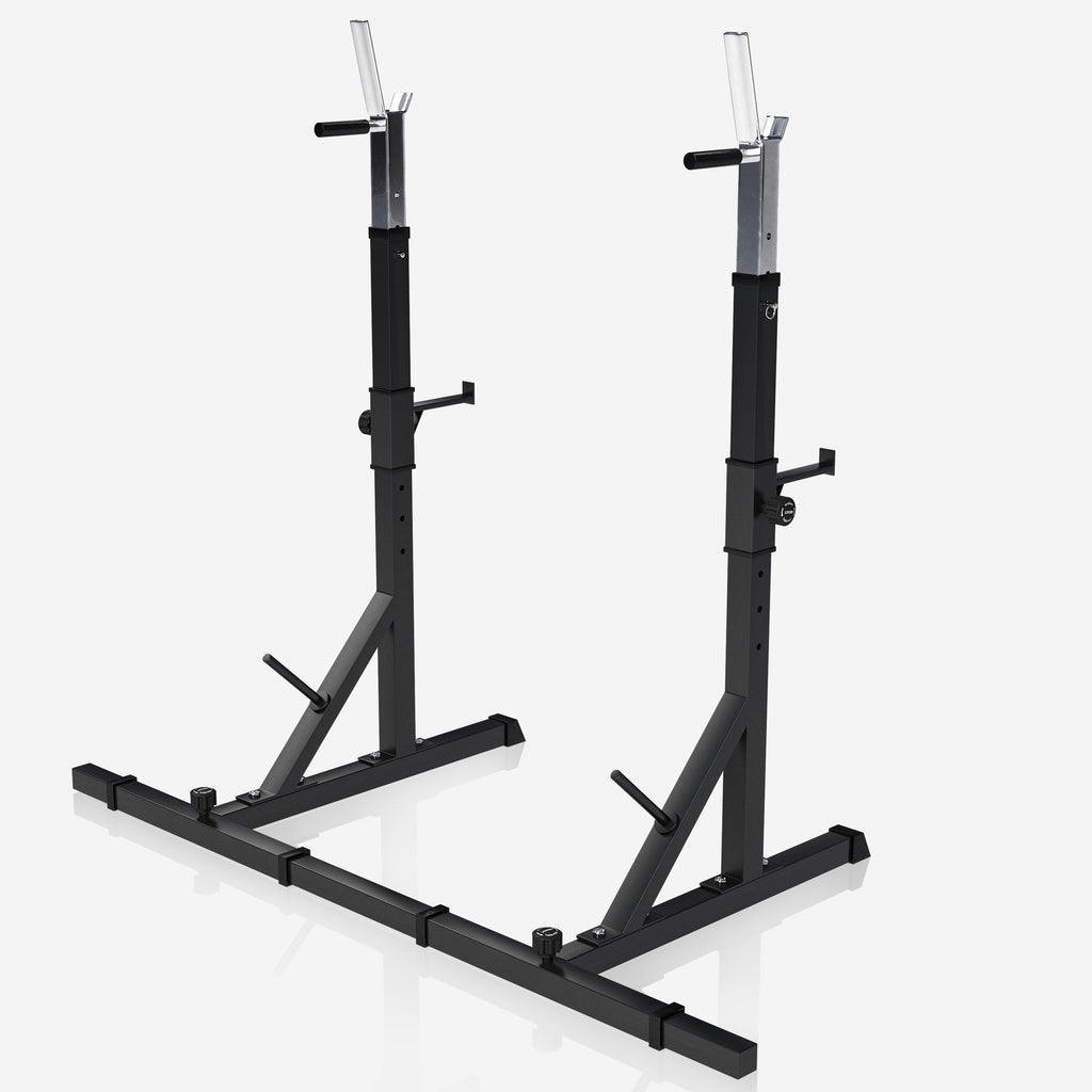 Säädettävä Kyykkyteline – Squat Rack Dippikahvoilla ja Turvaraudoilla, 250 kg