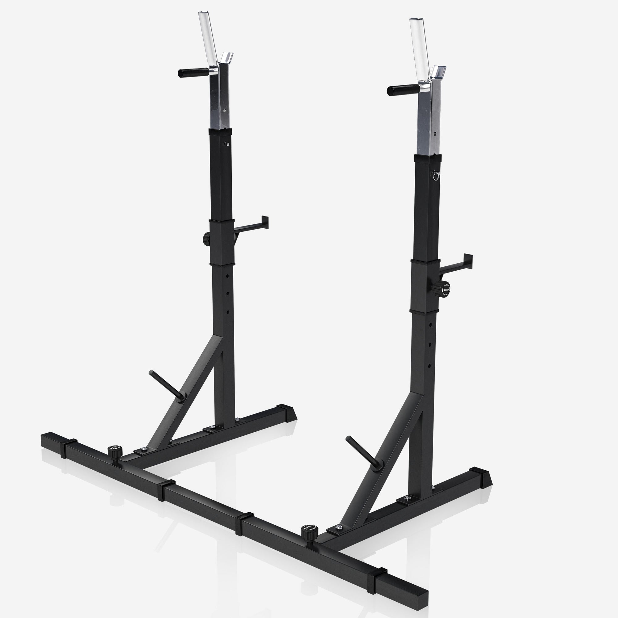 Säädettävä Kyykkyteline – Squat Rack Dippikahvoilla ja Turvaraudoilla, 250 kg