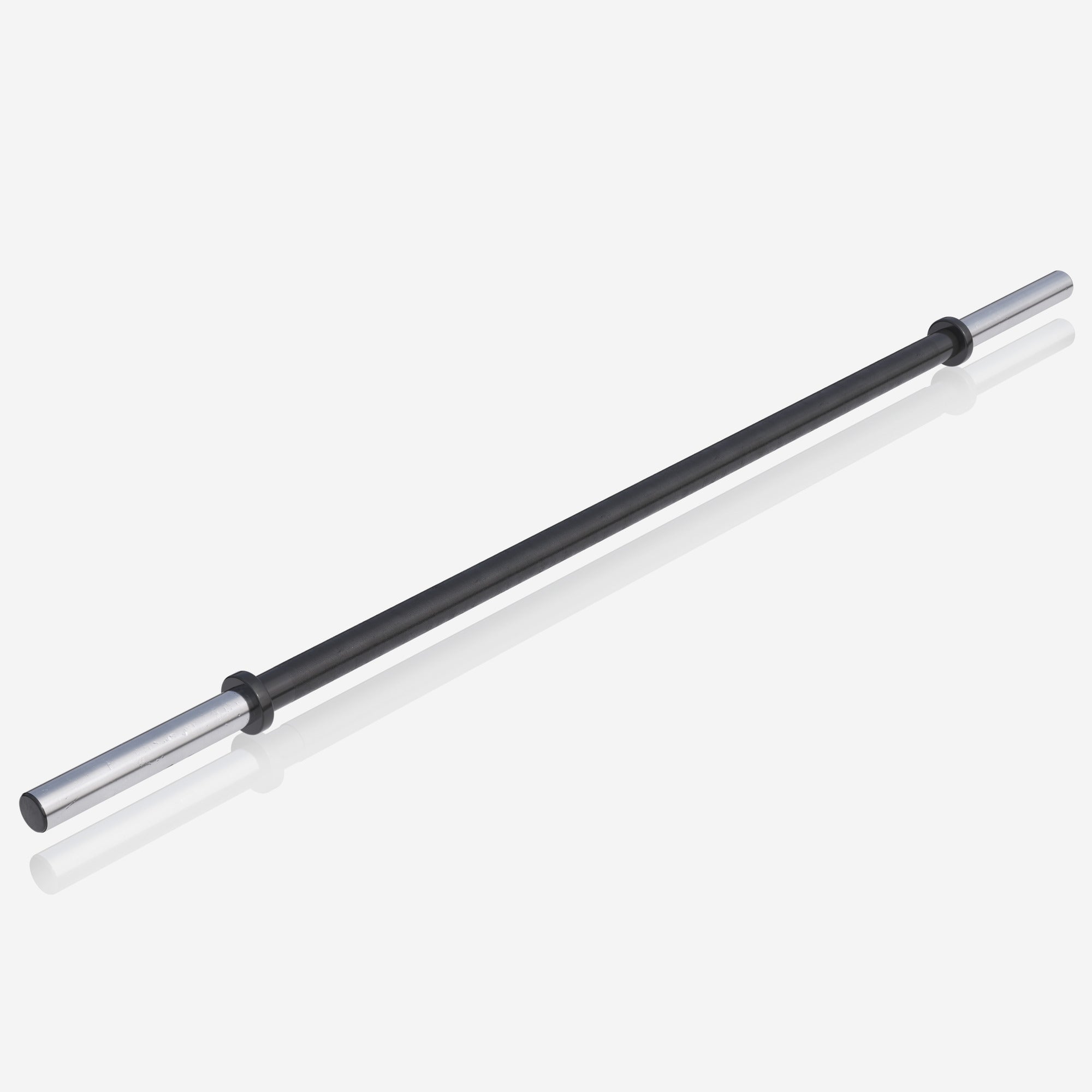 Kumipinnoitteiset Levypainot 19,3kg ja Pump Tanko Jousilukoilla 130cm, Ø 30mm, 2kg Musta