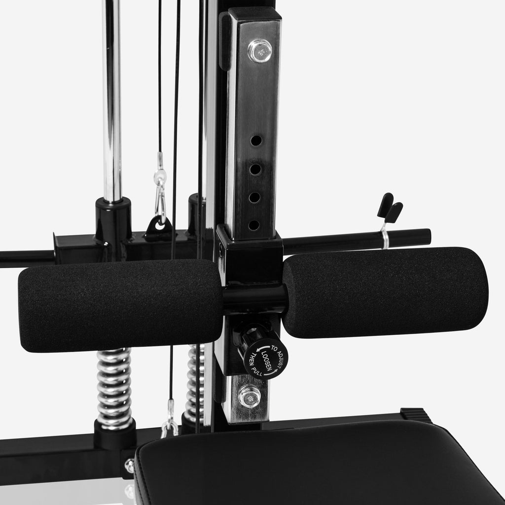 Monitoimitalja Säädettävällä Penkillä Ø 25mm Levypainoille Max. 300kg Musta