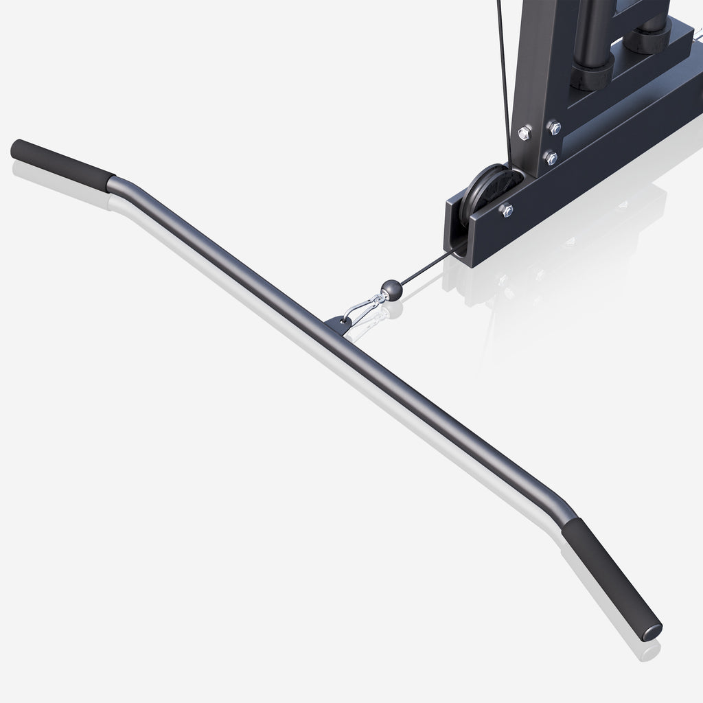 Seinään Kiinnitettävä Ala- ja Ylätalja Yhdistelmä Ø 25mm Levypainoille Musta