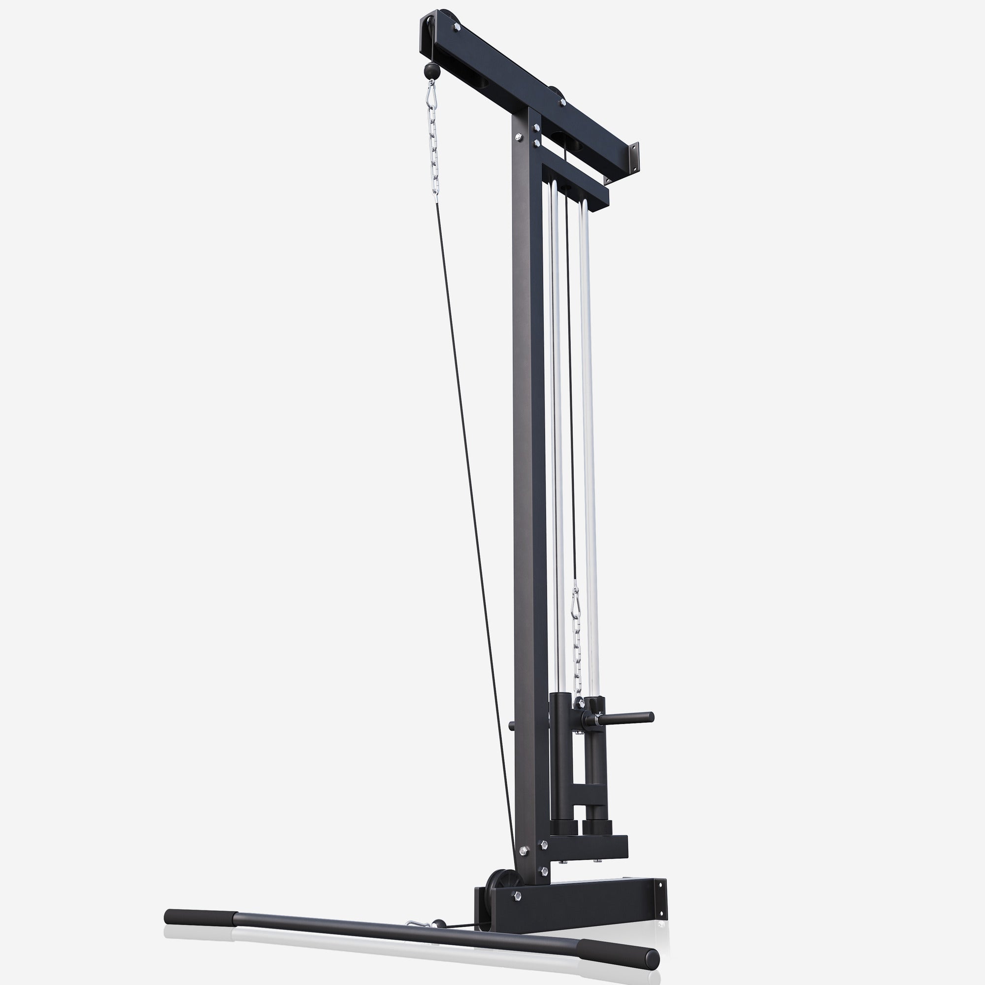 Seinään Kiinnitettävä Ala- ja Ylätalja Yhdistelmä Ø 25mm Levypainoille Musta