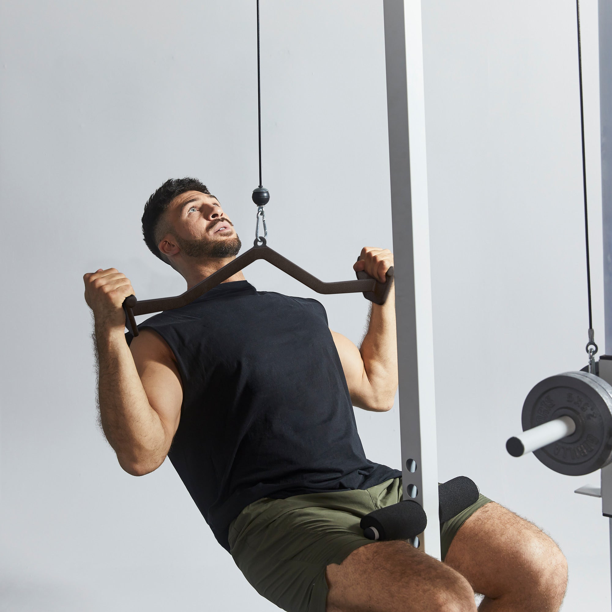 Leveä Ylätaljatanko Vetotanko Kumipinnoite 72x15x16cm, 3.2kg, Max. 150kg Teräs