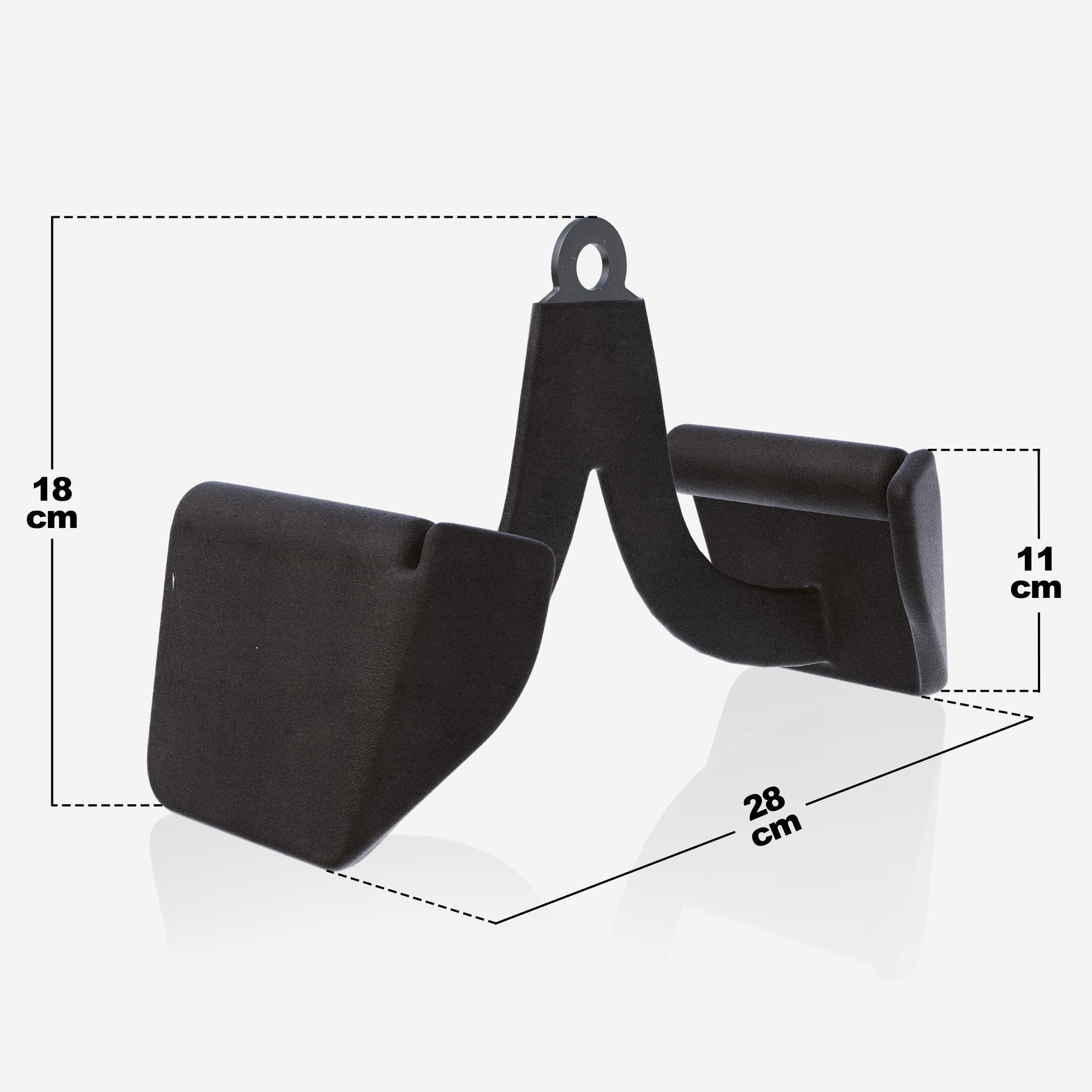 Kapea Taljakahva Kumipinnoite 28x15x18cm, 2.5kg, Max. 300kg Teräs