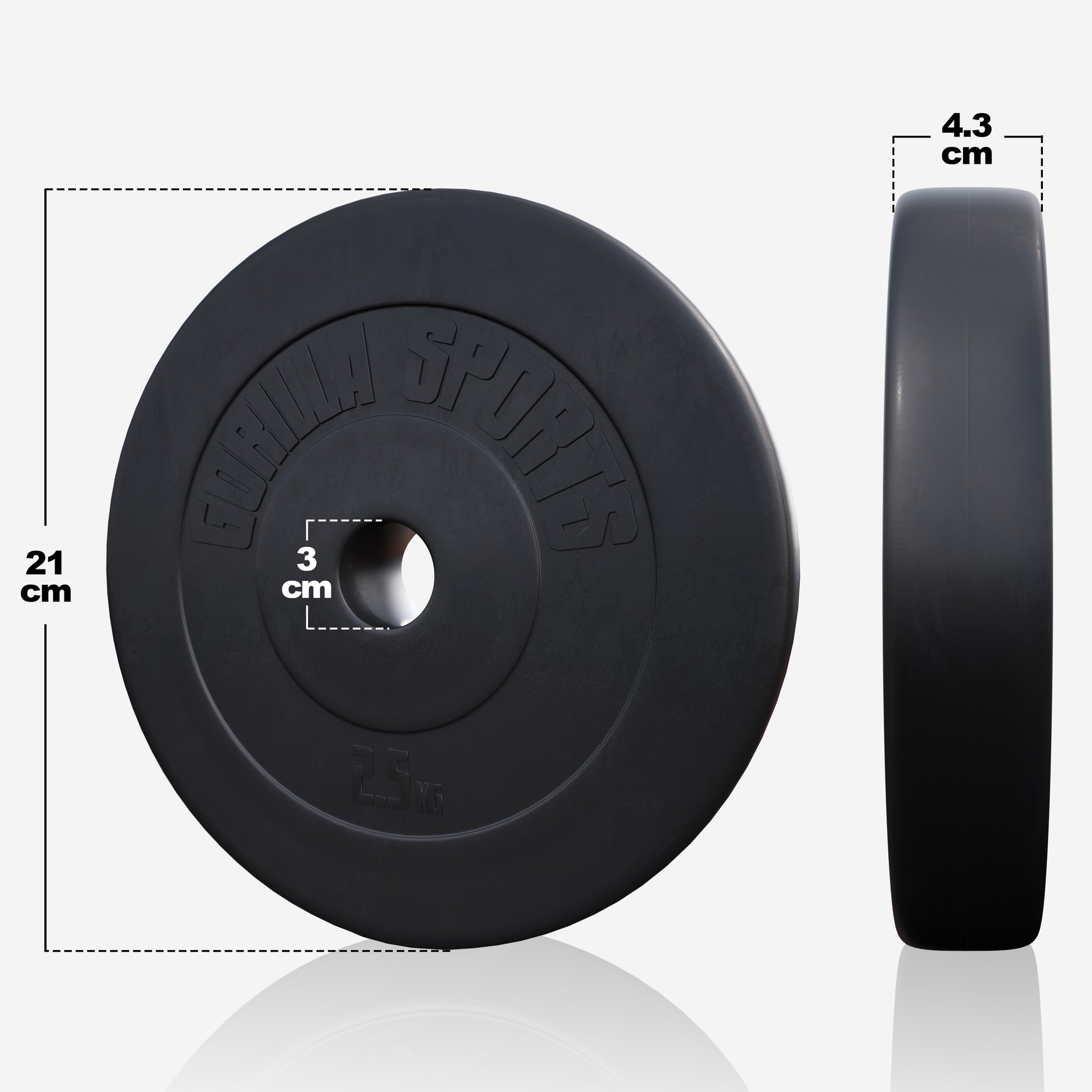 Levytankosarja 60kg / Vinyyliset Levypainot + Suora Levytanko ja Käsipainotangot Ø 30/31mm