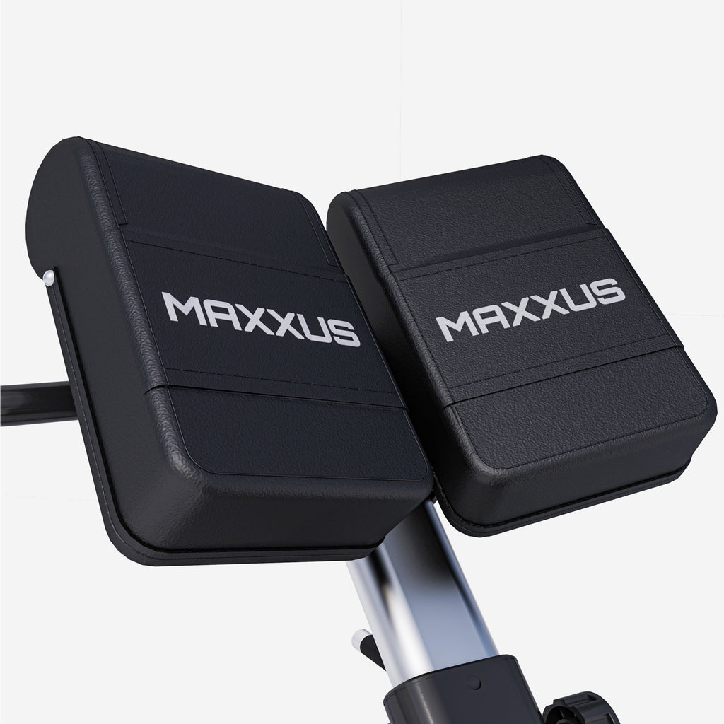 MAXXUS Selkäpenkki PRO / Selkälihaspenkki Punnerrus- Ja Dippikahvoilla Säädettävä