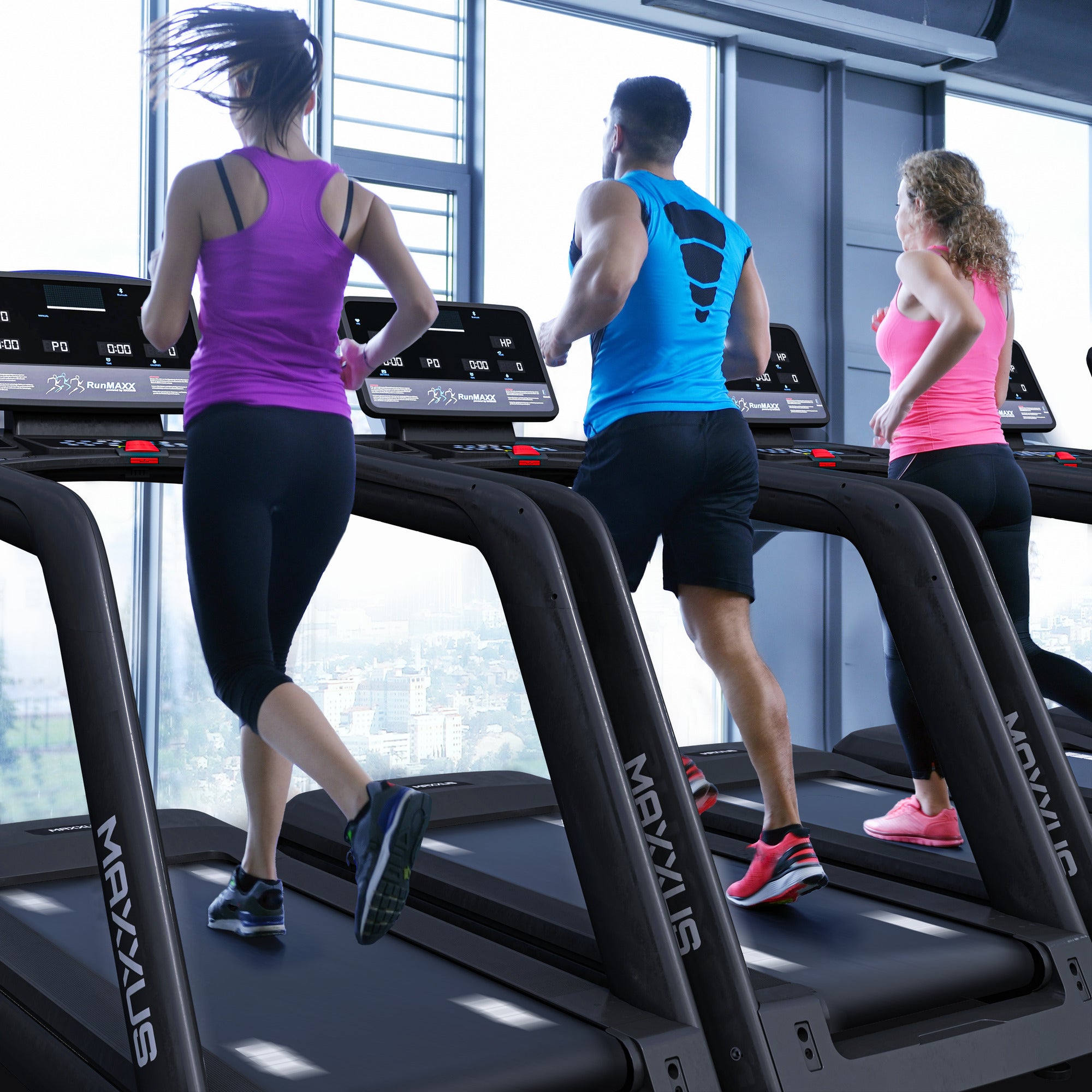 MAXXUS Juoksumatto RunMaxx 90 Pro LCD-Näytöllä Kaksoispehmustejärjestelmällä, Musta