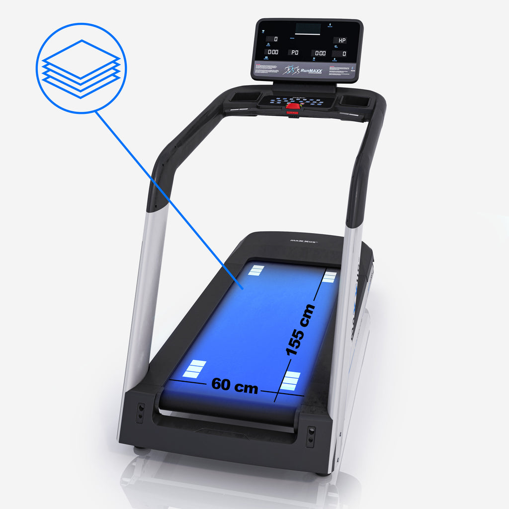 MAXXUS Juoksumatto RunMaxx 90 Pro LCD-Näytöllä Kaksoispehmustejärjestelmällä Max. 150kg